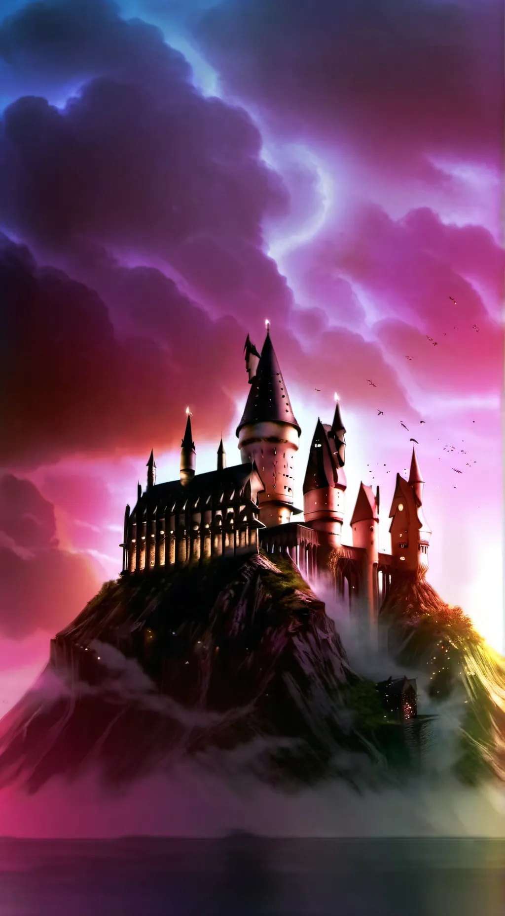 ai character: Hogwarts  background