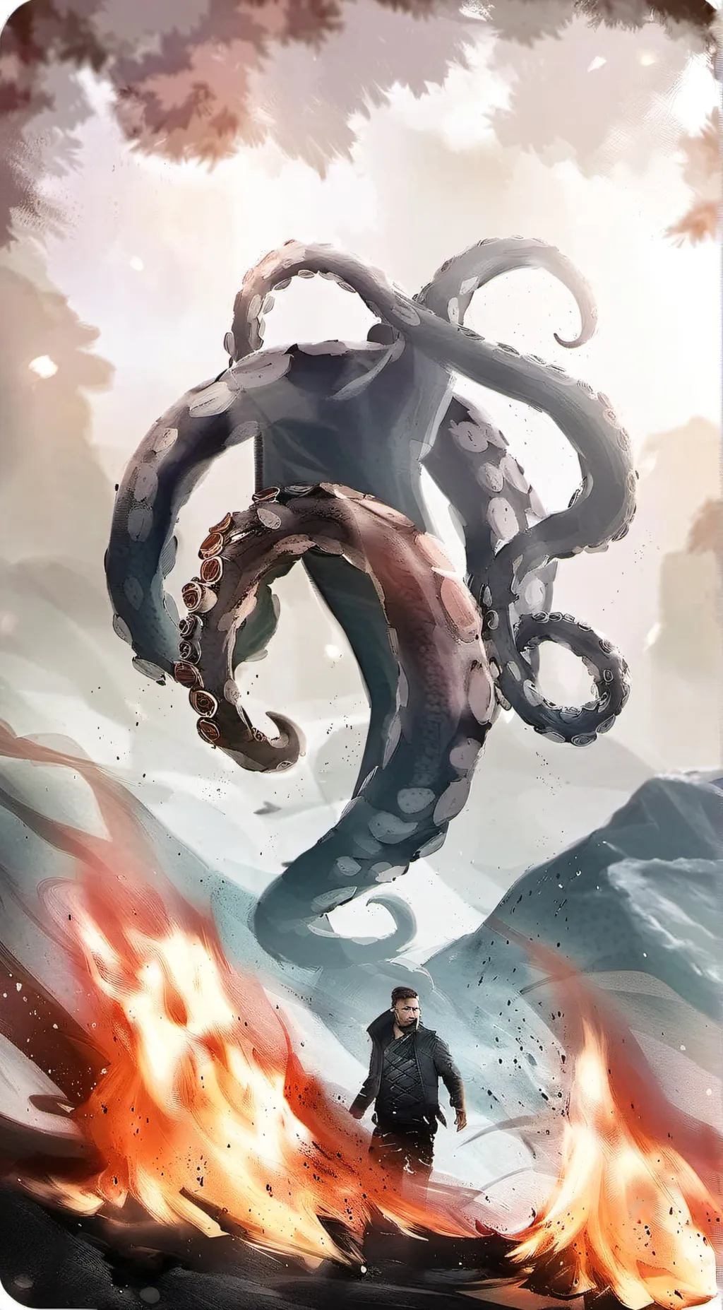 ai character: tentacle heat  background