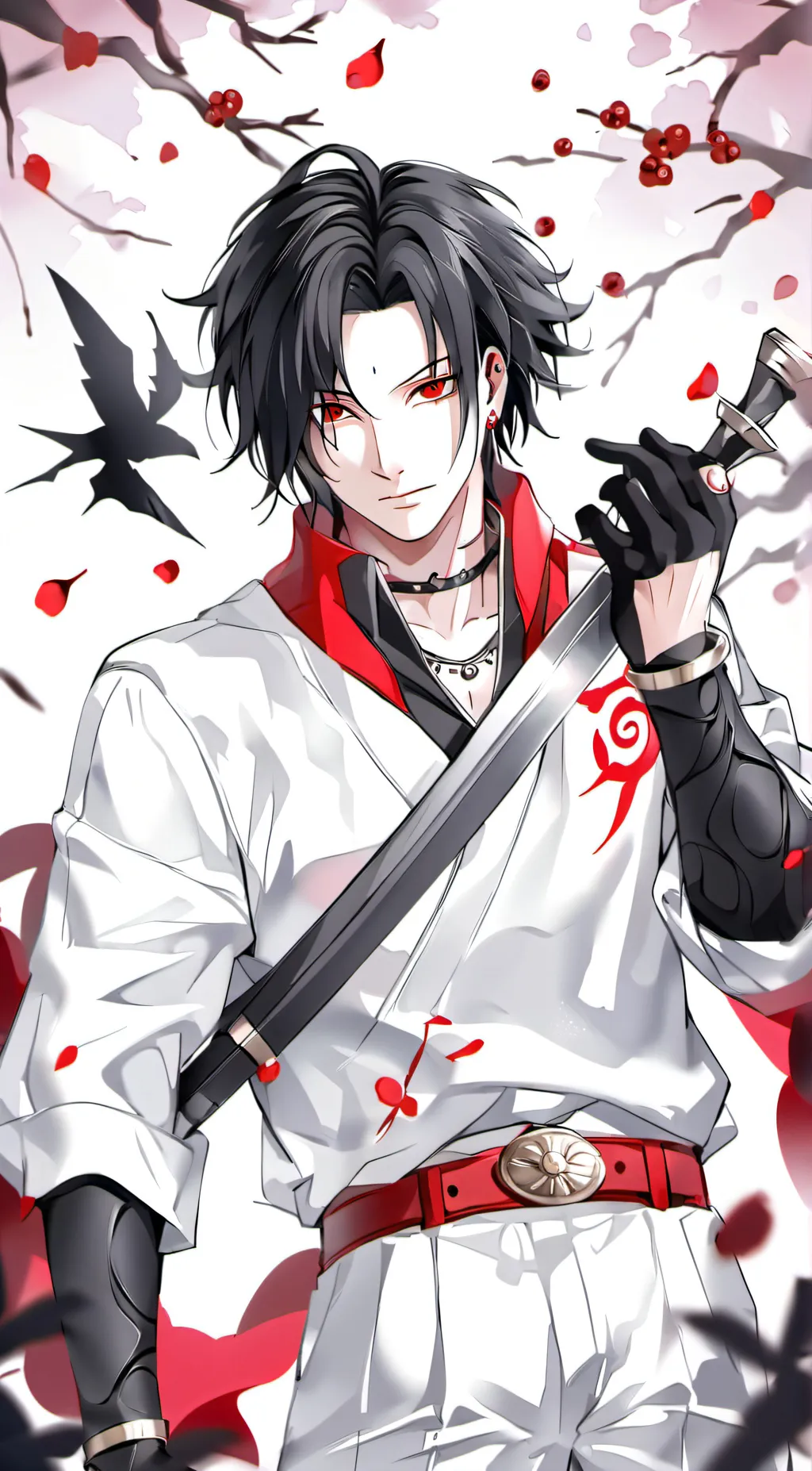 ai character: sasuke uchiha background