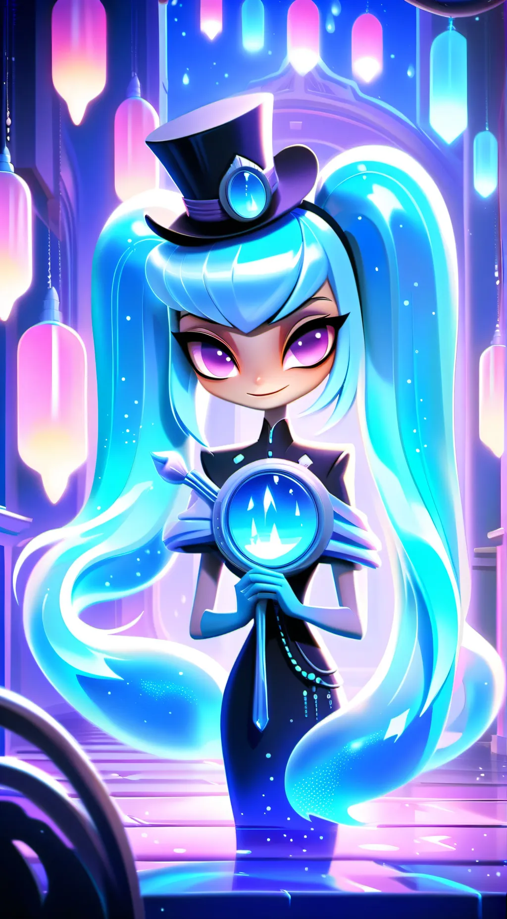 ai character: hh gight background
