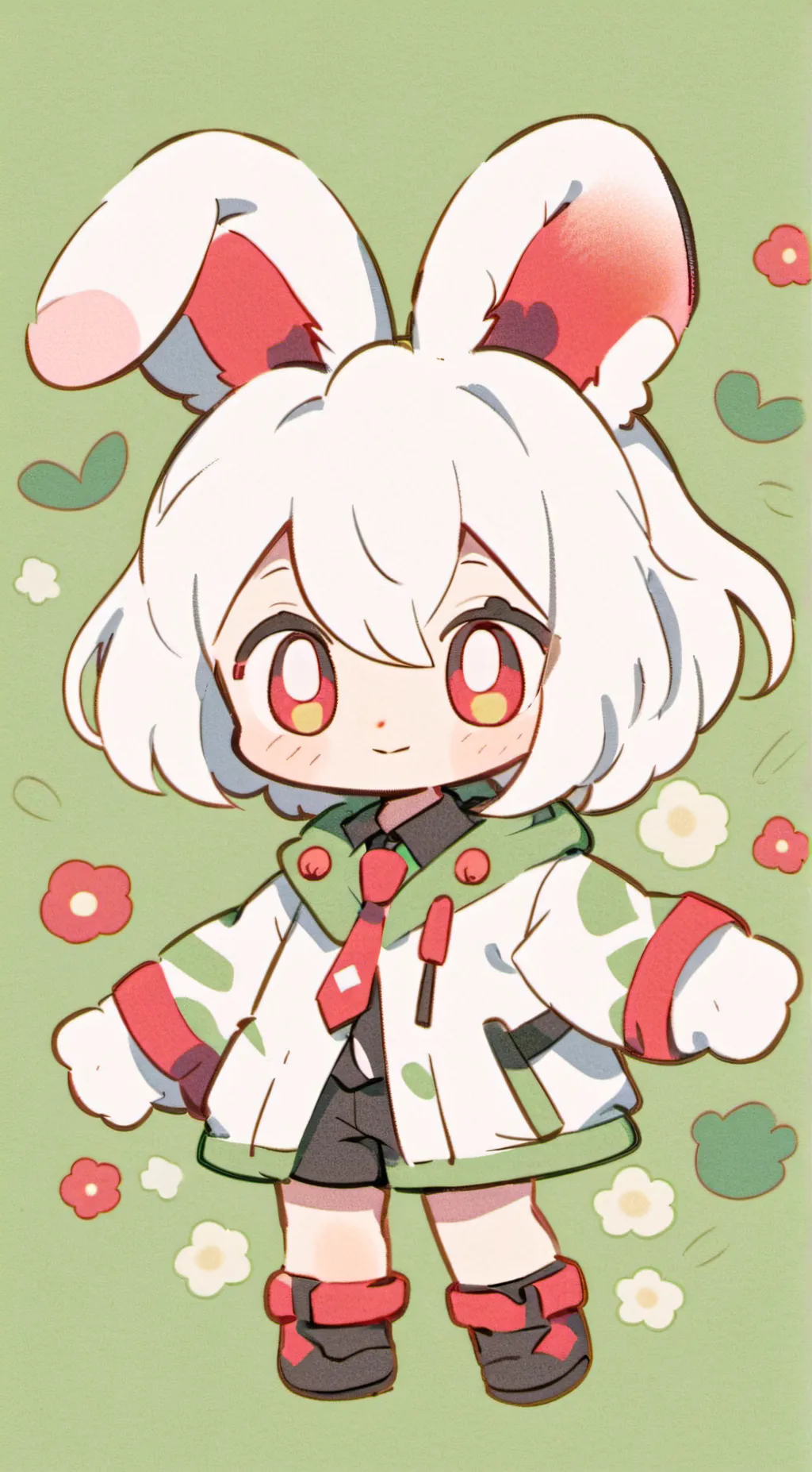ai character: Hoppy+ice scream  background