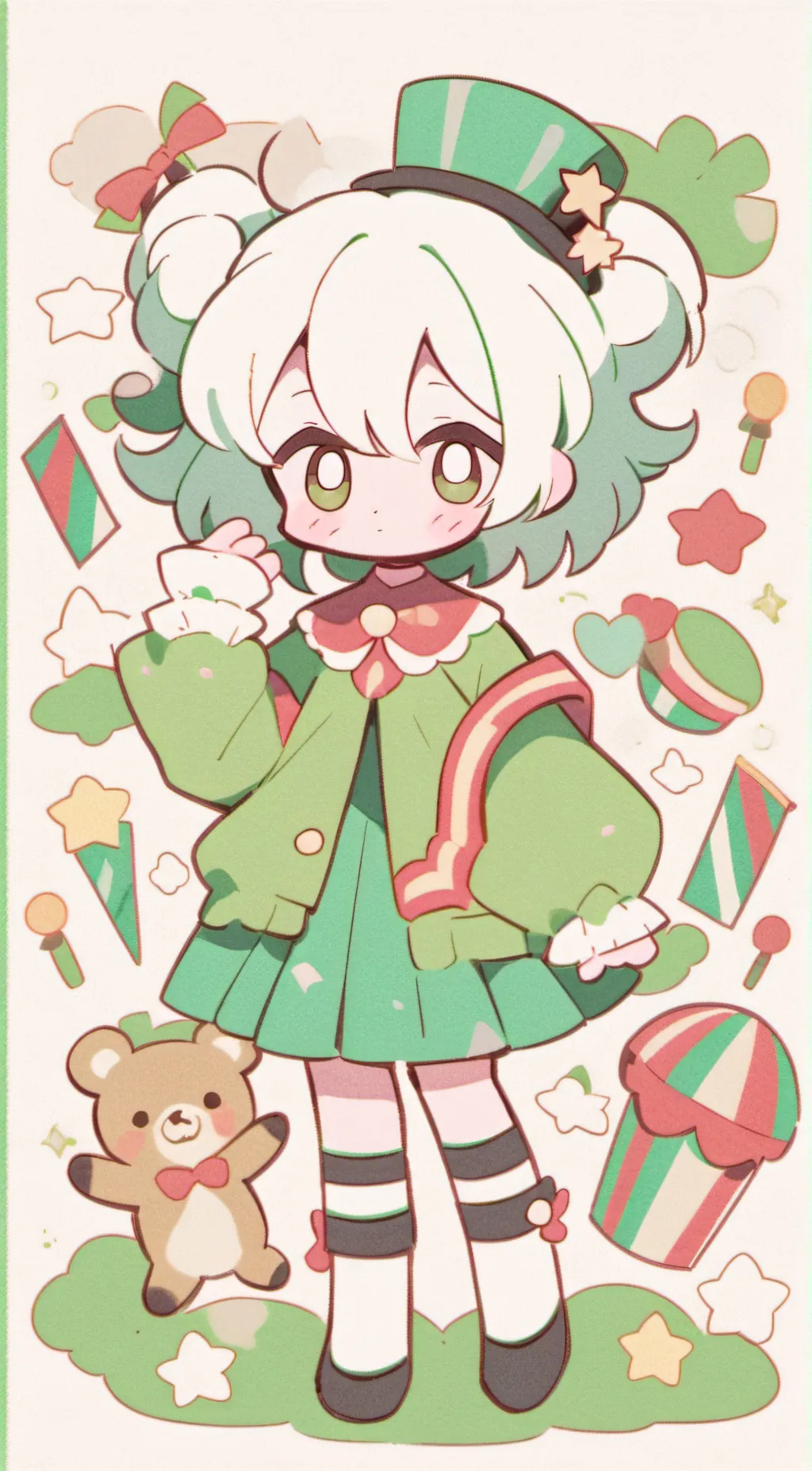 ai character: Mha but the circus background