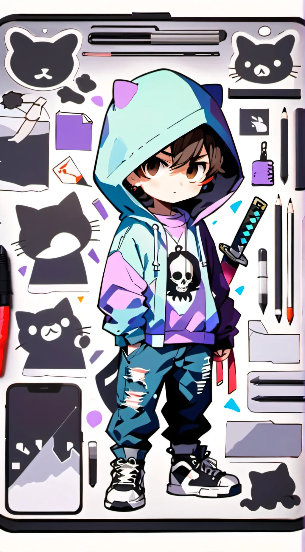 ai character: Hashiras☺ background