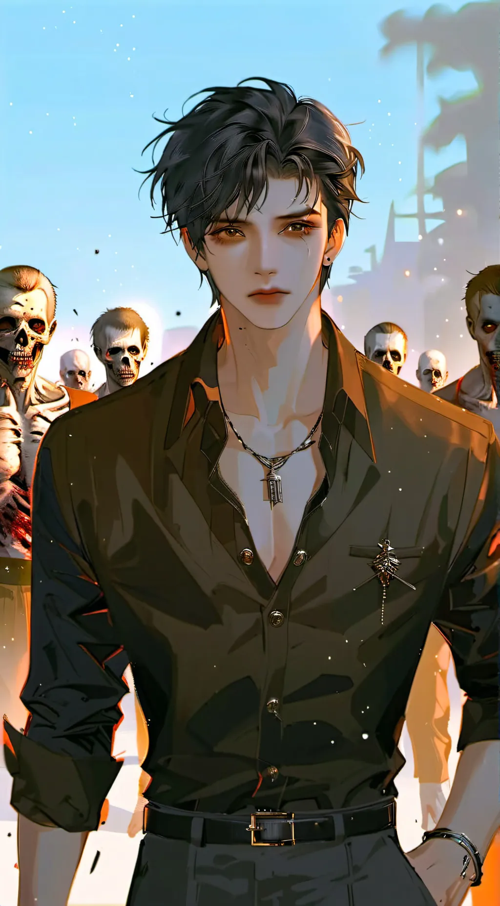 ai character: Zack  background