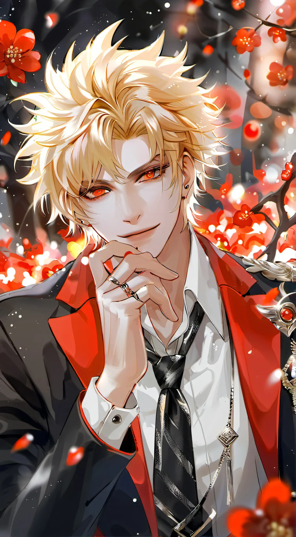ai character: Vampire bakugou  background