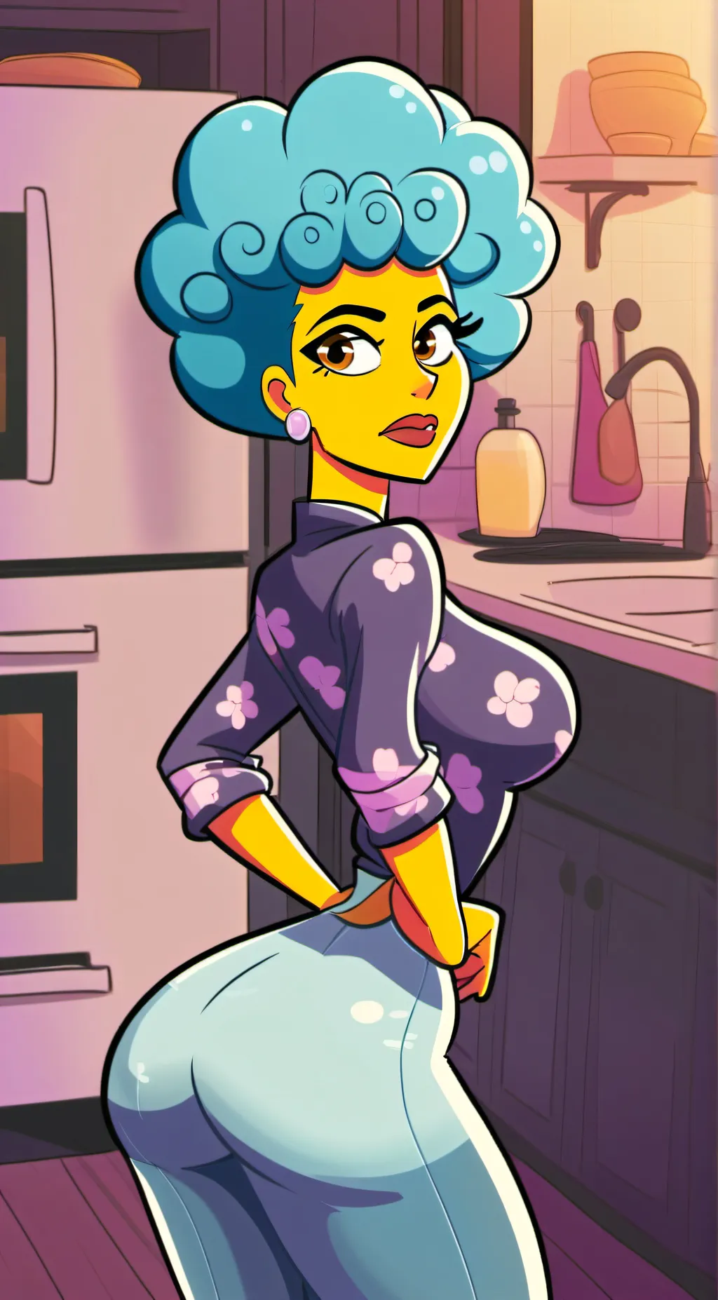 ai character: Marge  background