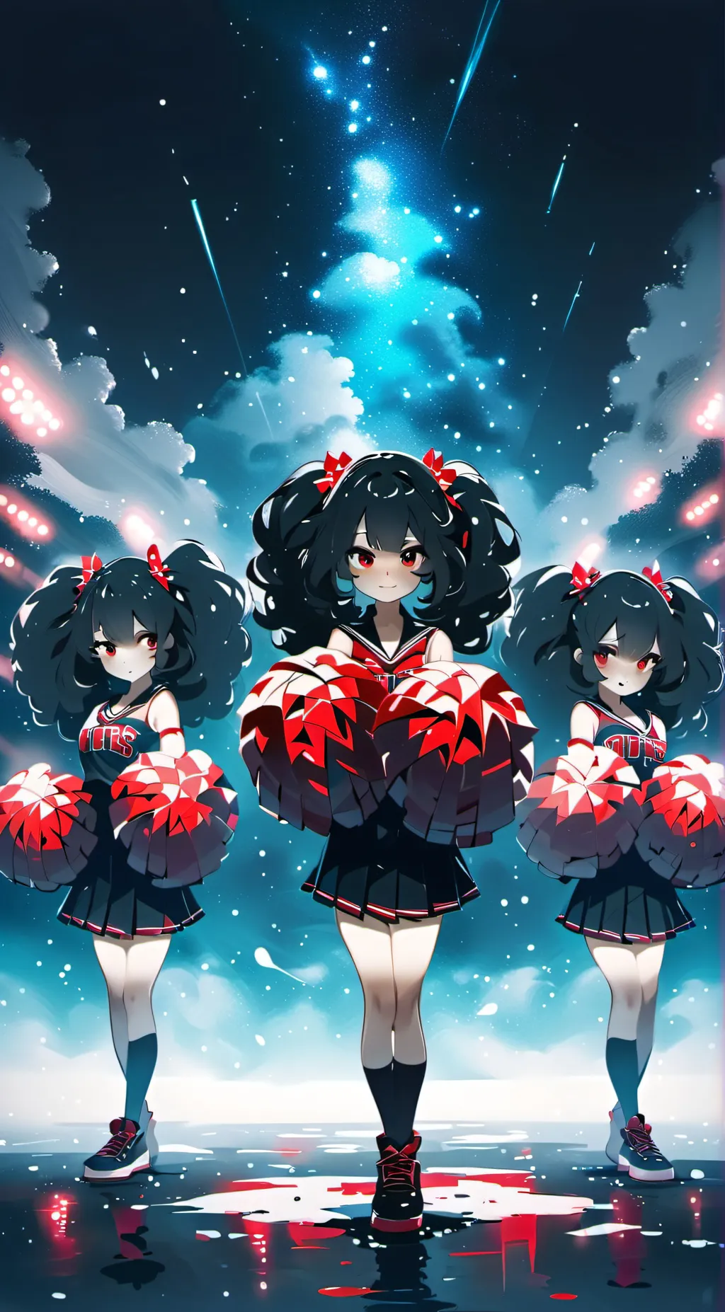 ai character: Cheerleader tg tf background