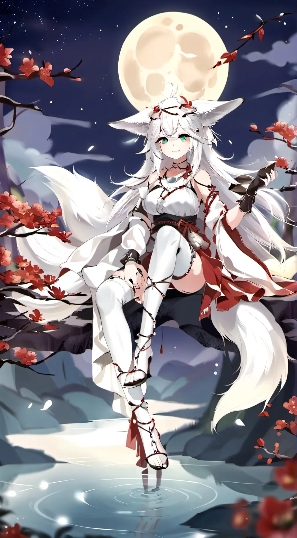 ai character: Snowy background