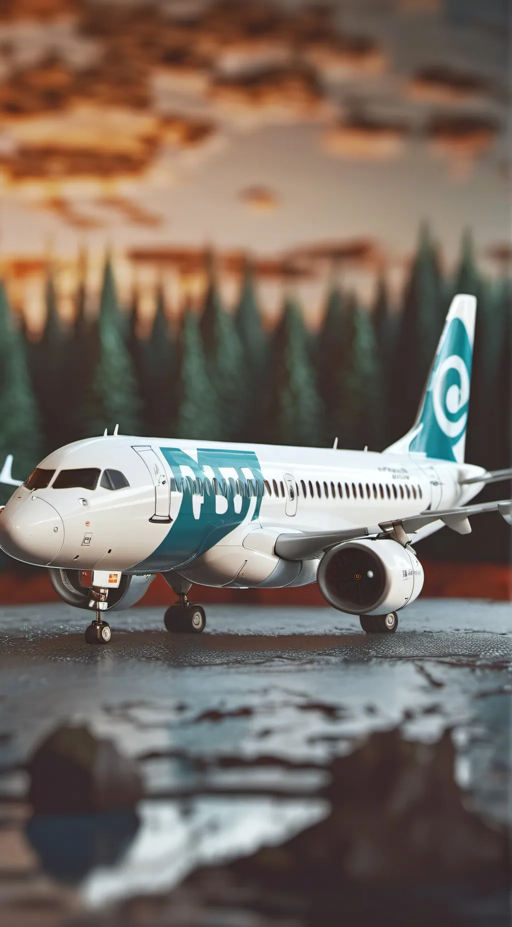 ai character: airbus a220 background