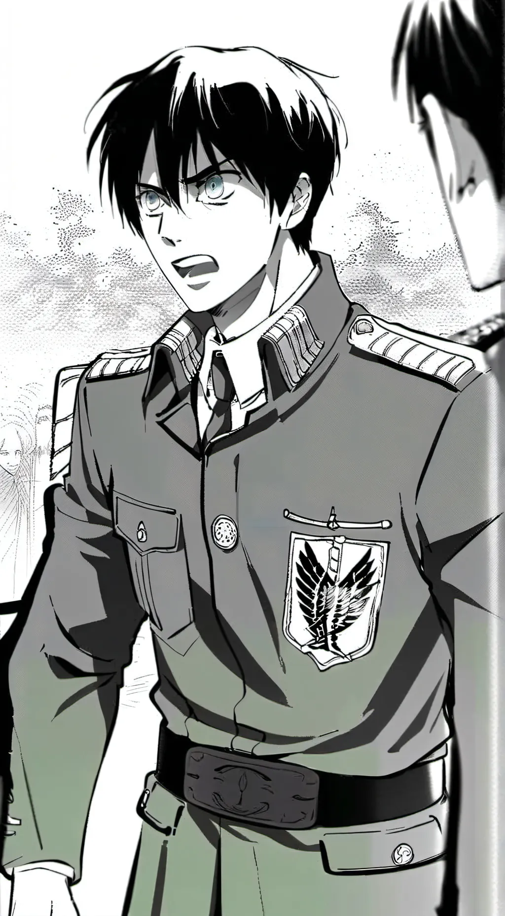 ai character: Attack on titan background