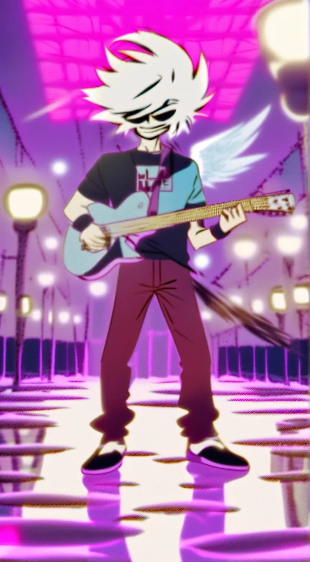 ai character: angel  background