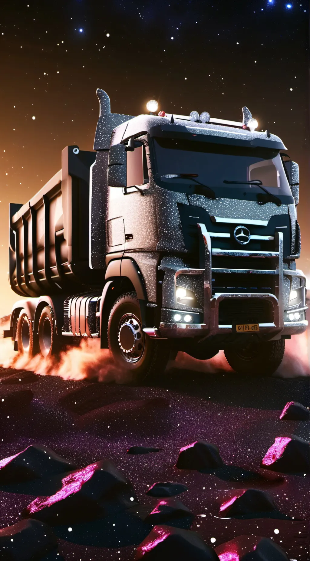 ai character: Drill truck v2 background