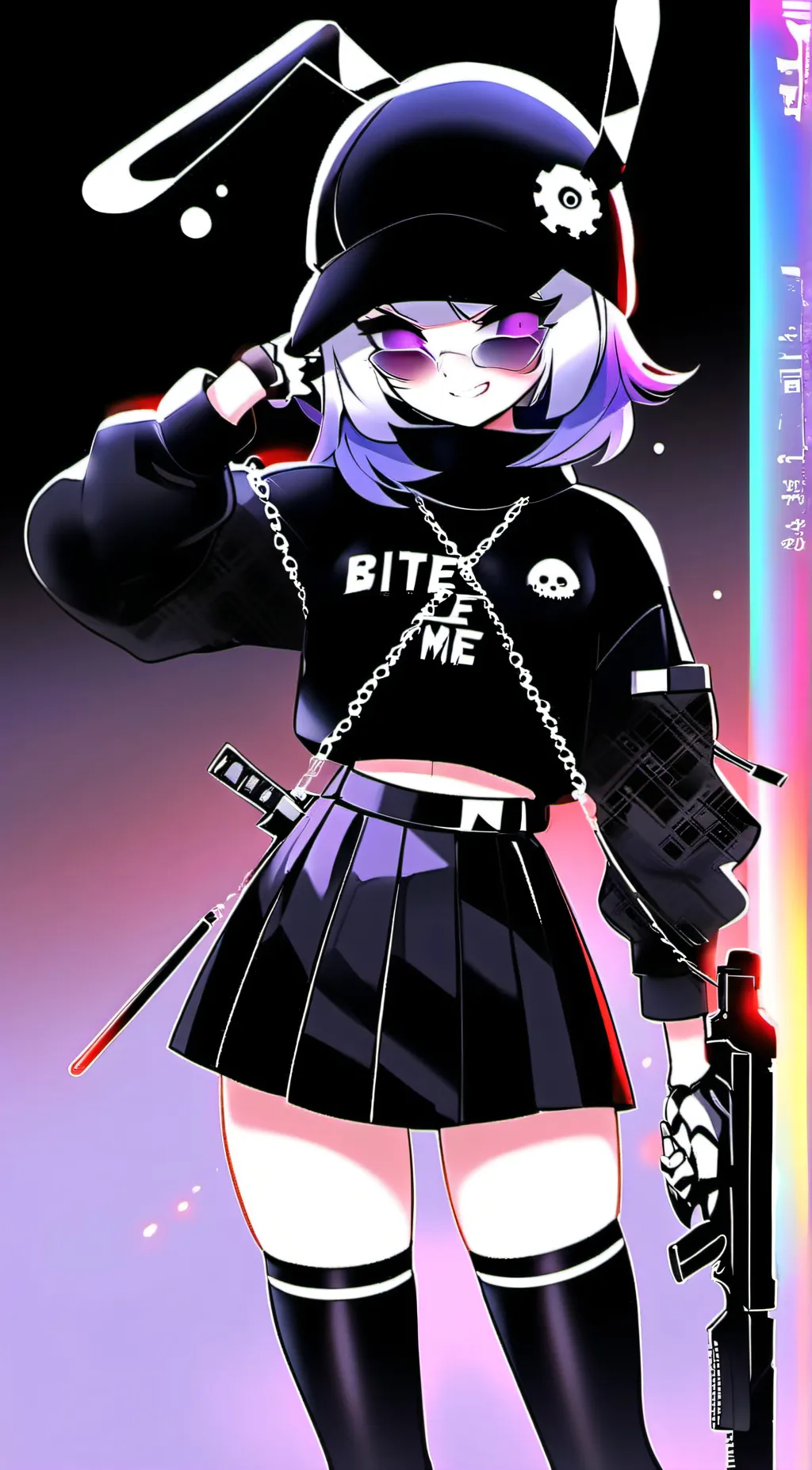 ai character: Uzi (Murder drones background