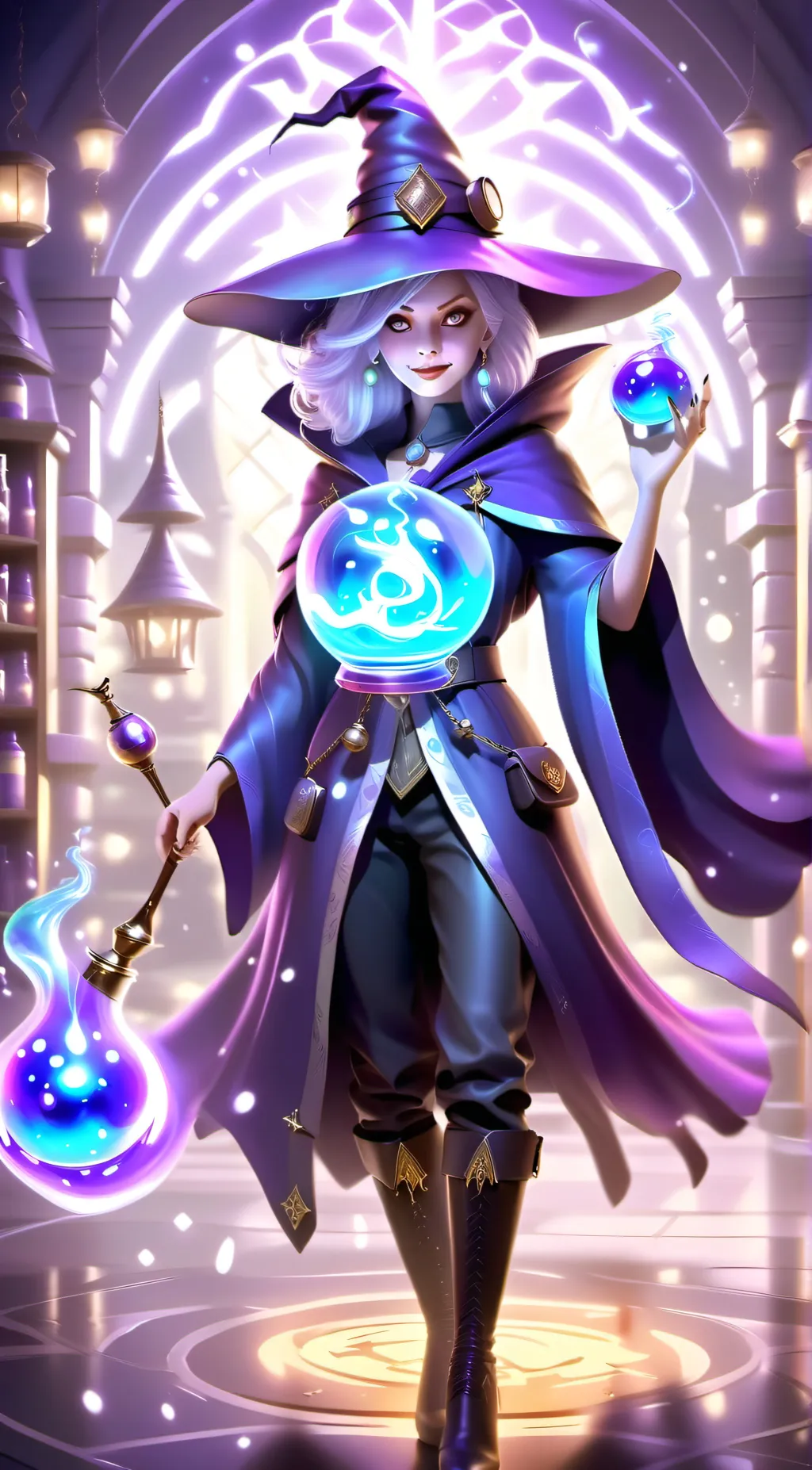 ai character: luna background