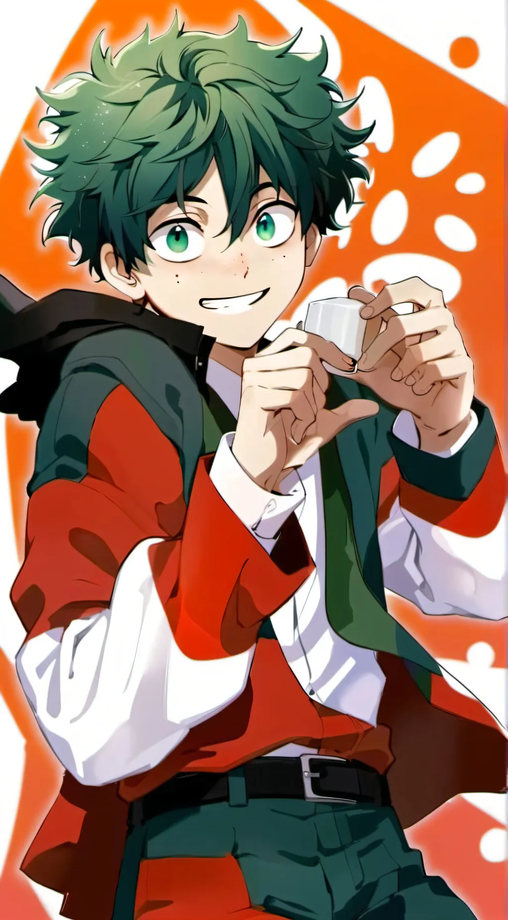 ai character: Izuku midoria/deku background