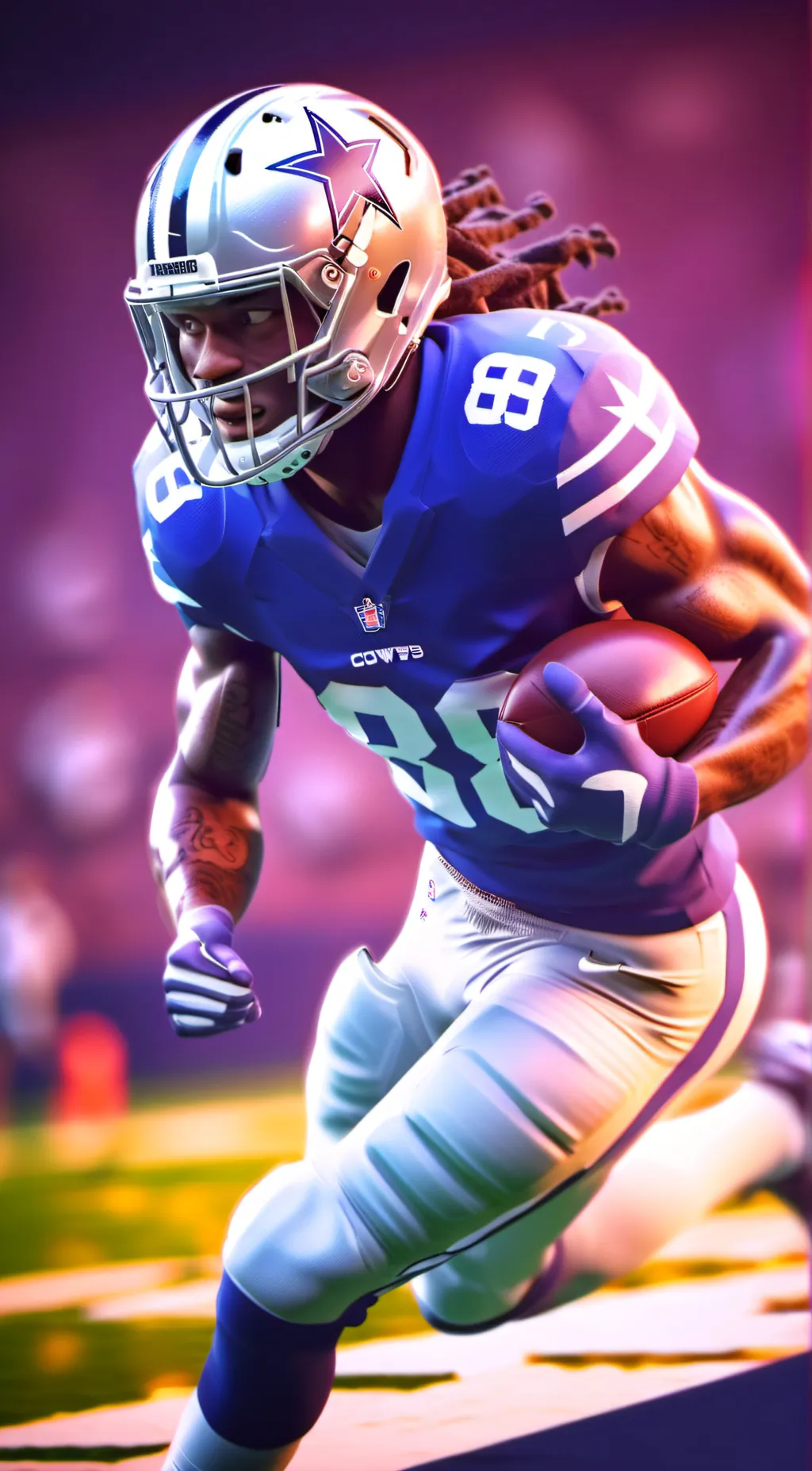 ai character: Ceedee Lamb background