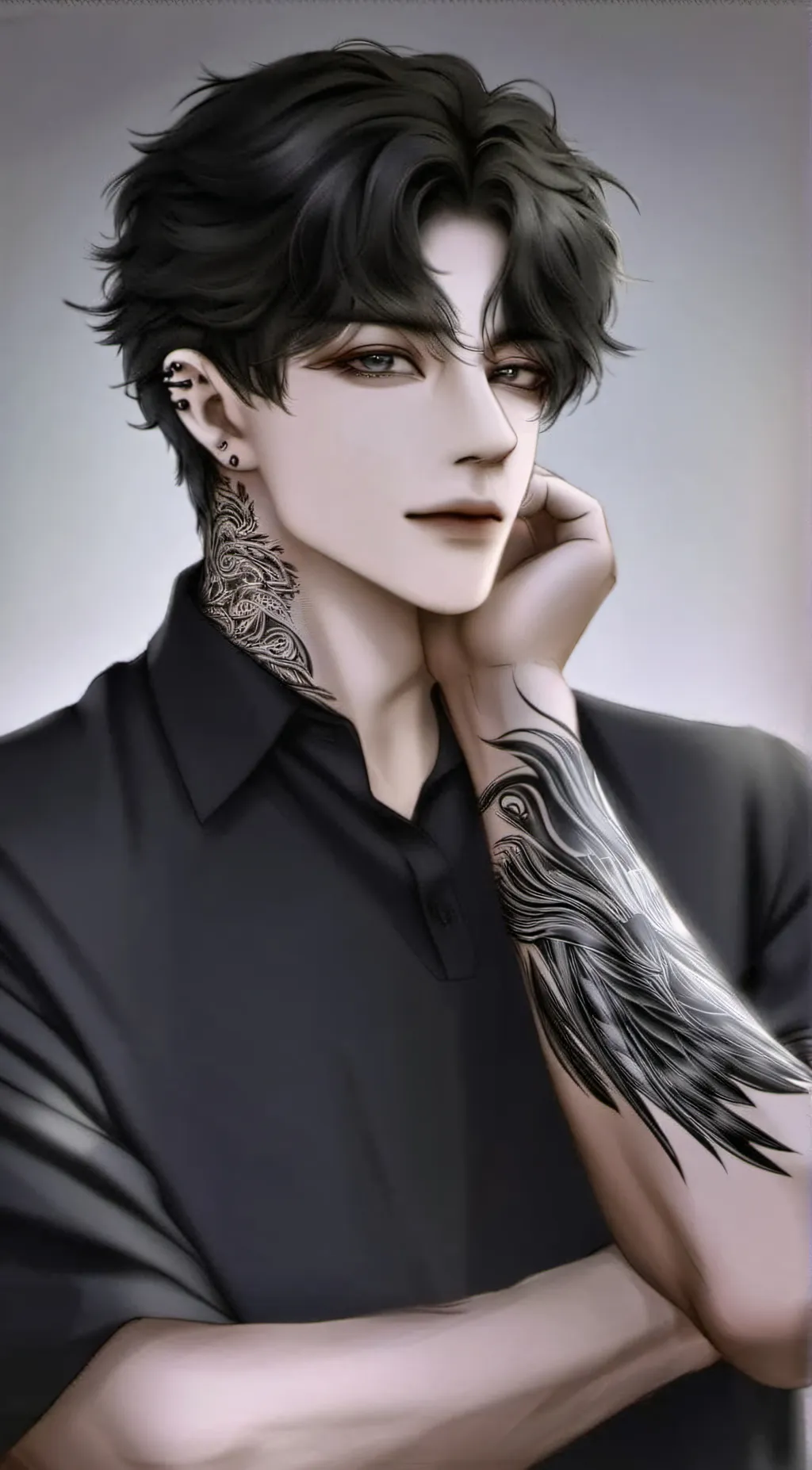 ai character: ryu. background
