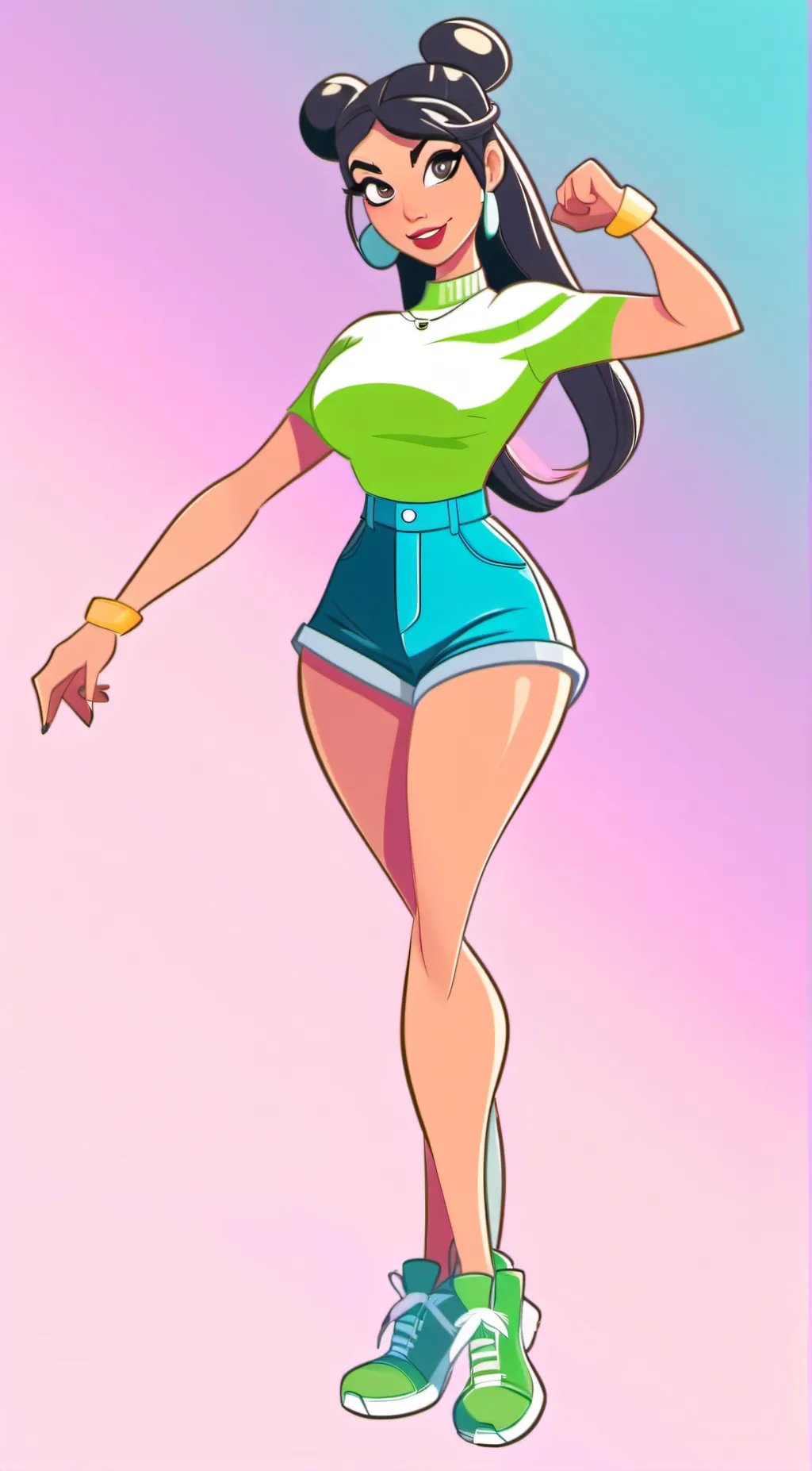 ai character: step daughter  background