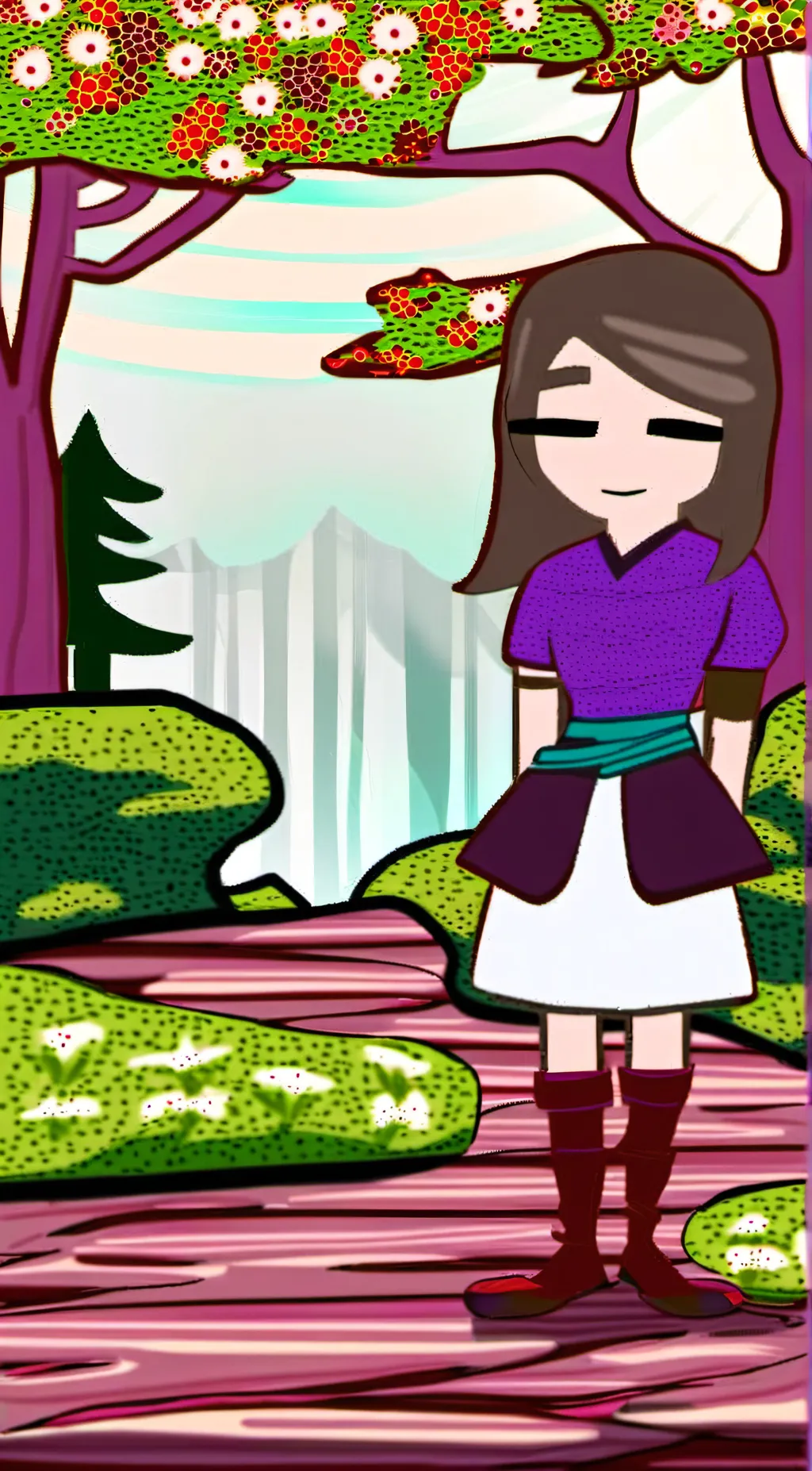 ai character: Sus cafe background