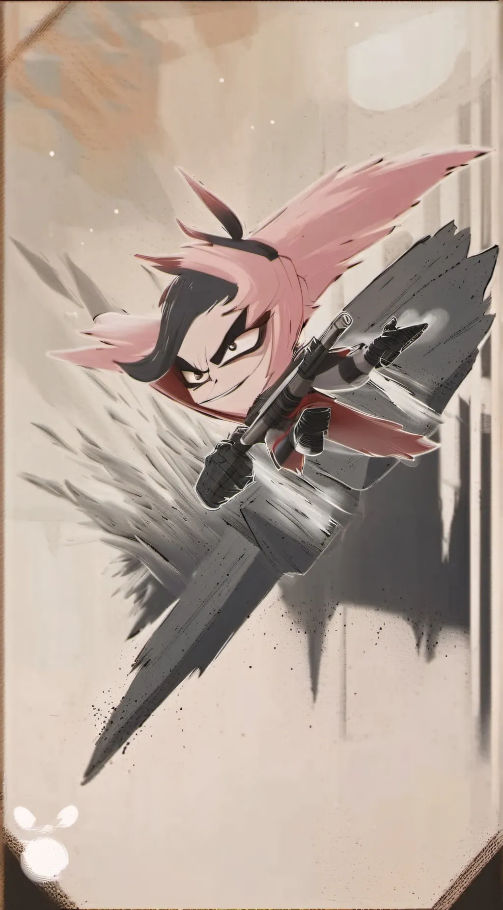 ai character: Angel dust  background