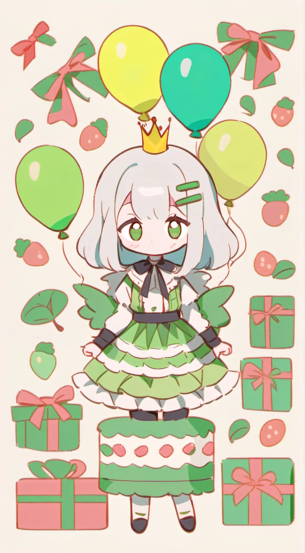 ai character: Bday background