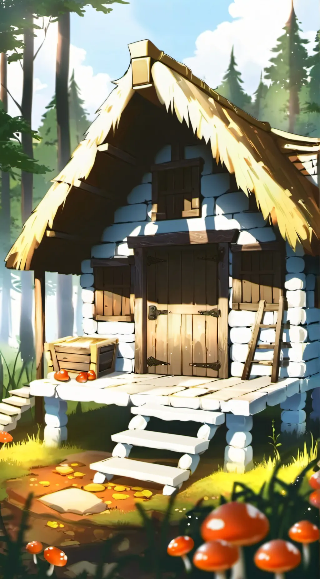ai character: the mushroom witch background
