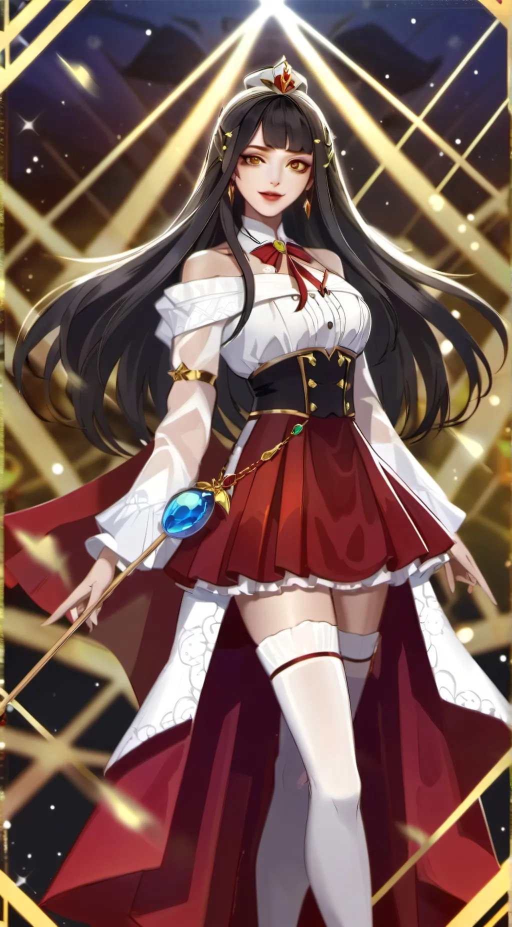 ai character: Queen pixie background