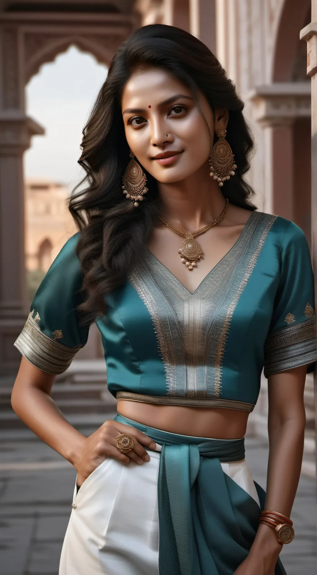 ai character: Ashley  background