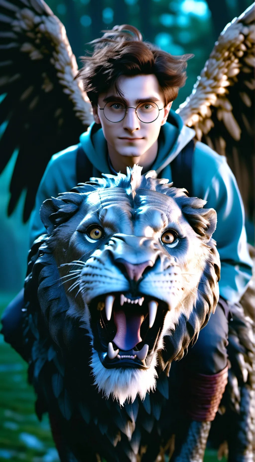 ai character: Hogwarts  background