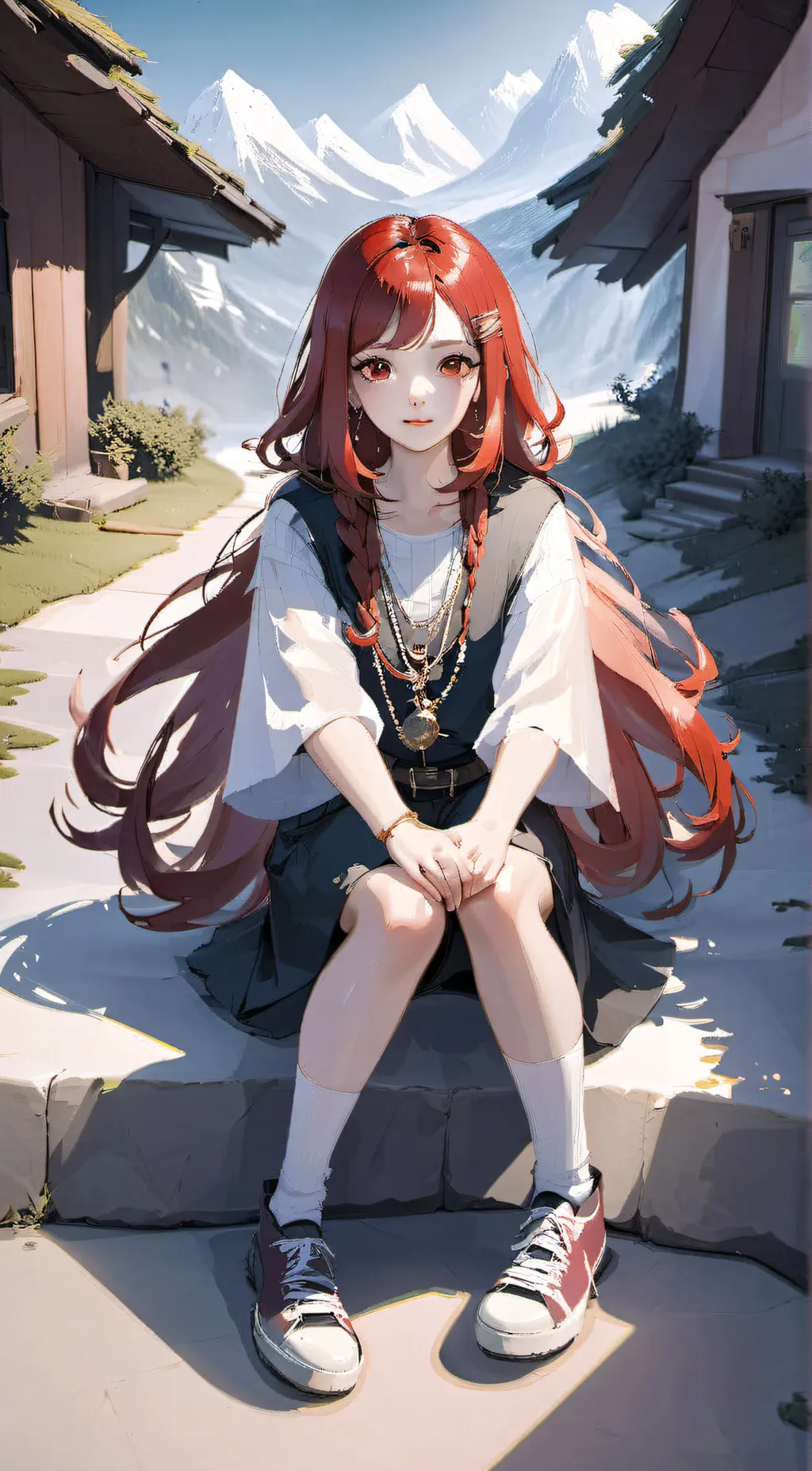 ai character: Coraline  background