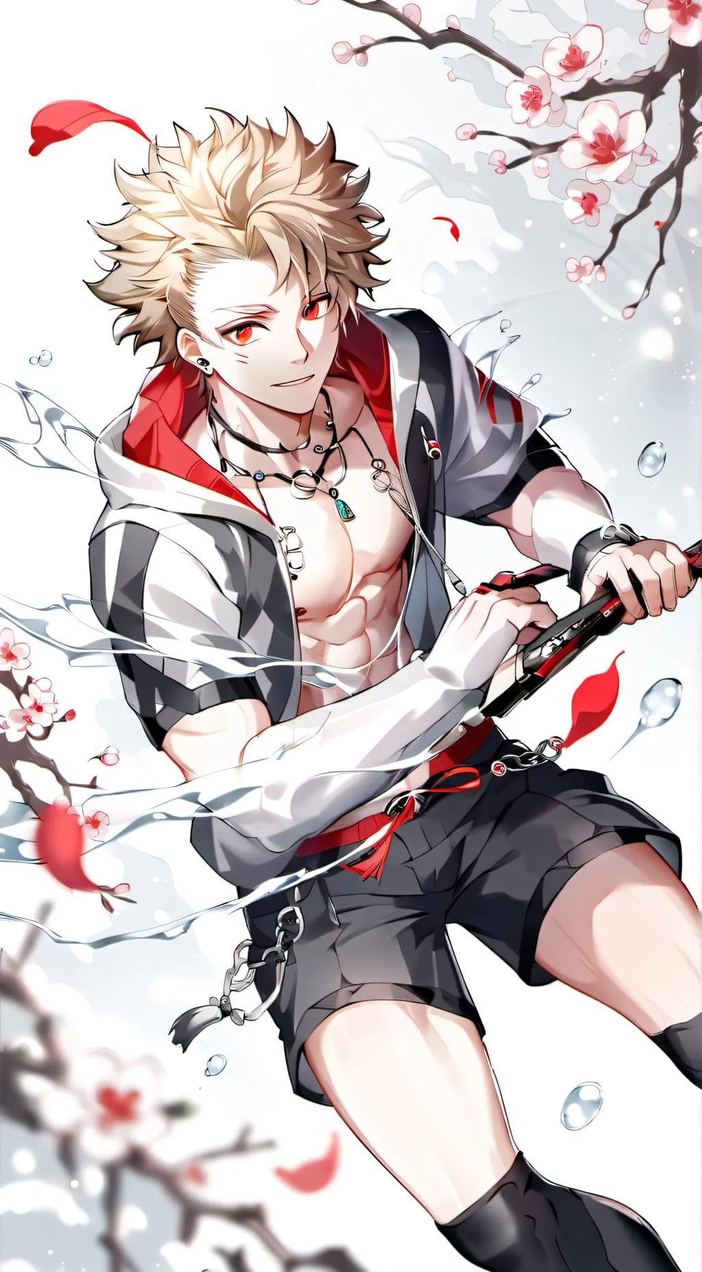 ai character: Katsuki Bakugo(u)  background