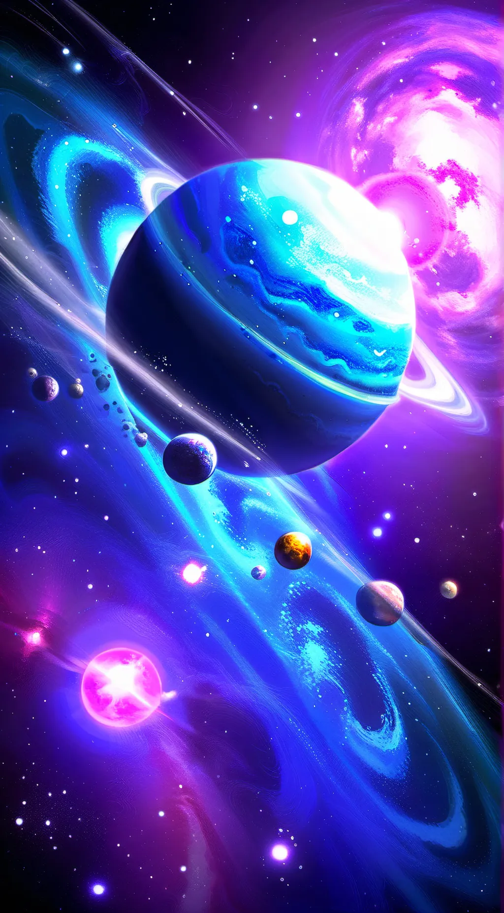 ai character: Neptune  background