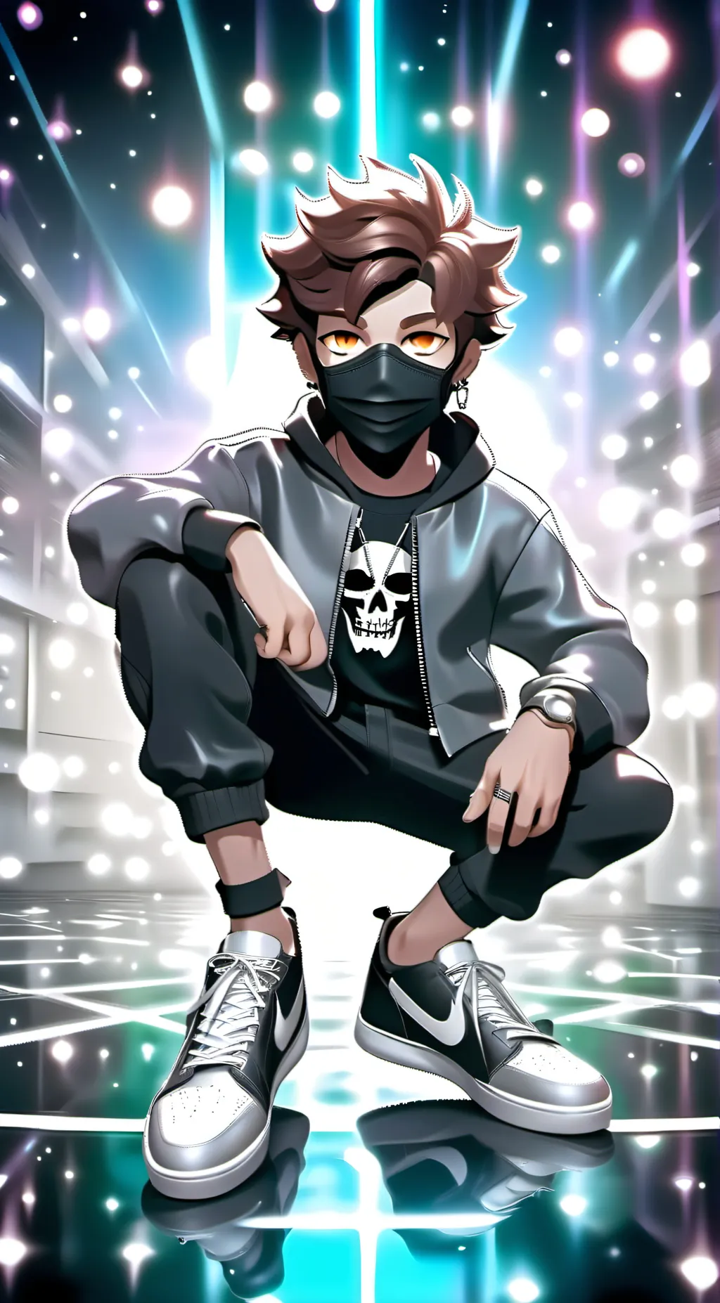 ai character: Cam background