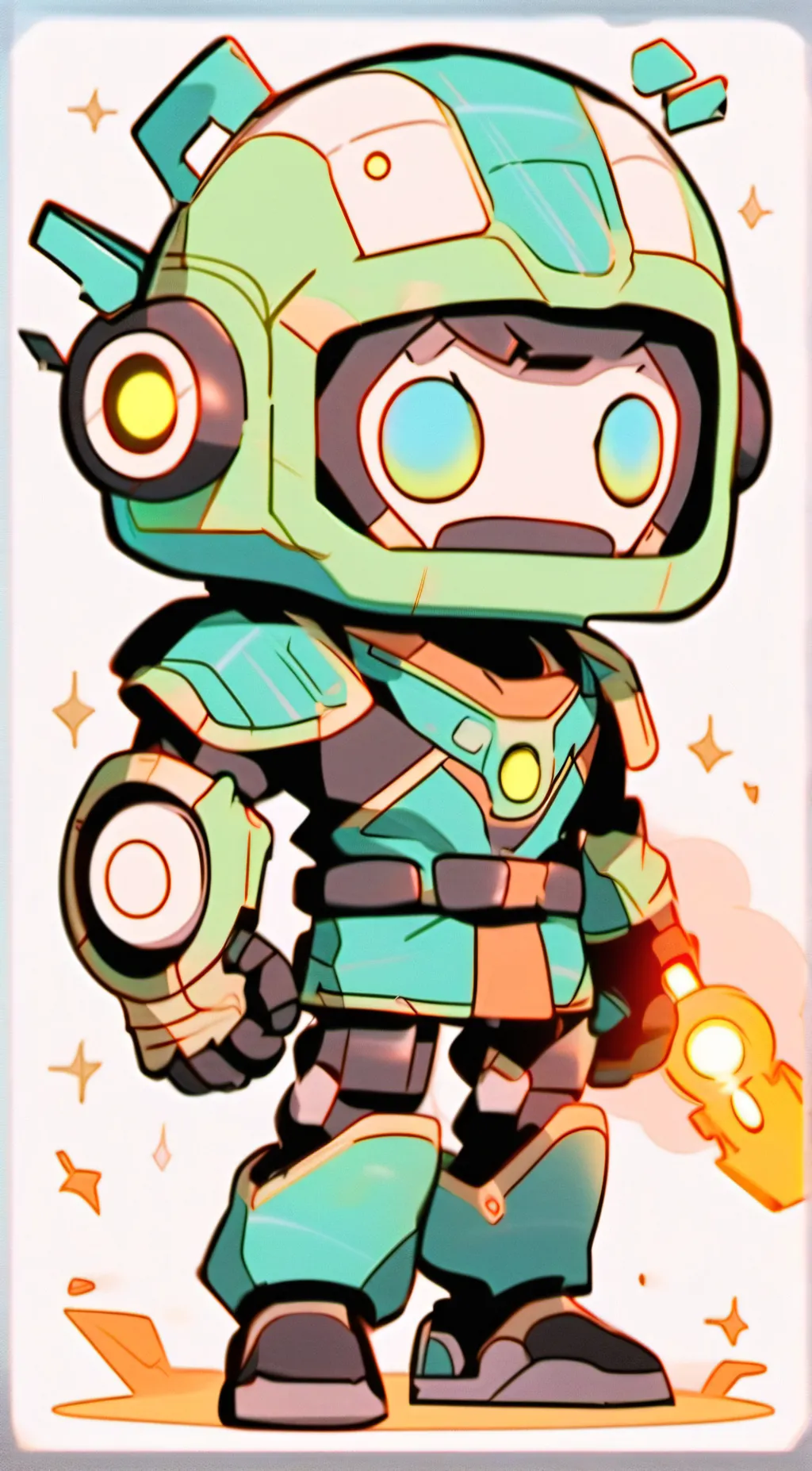 ai character: Frosty background