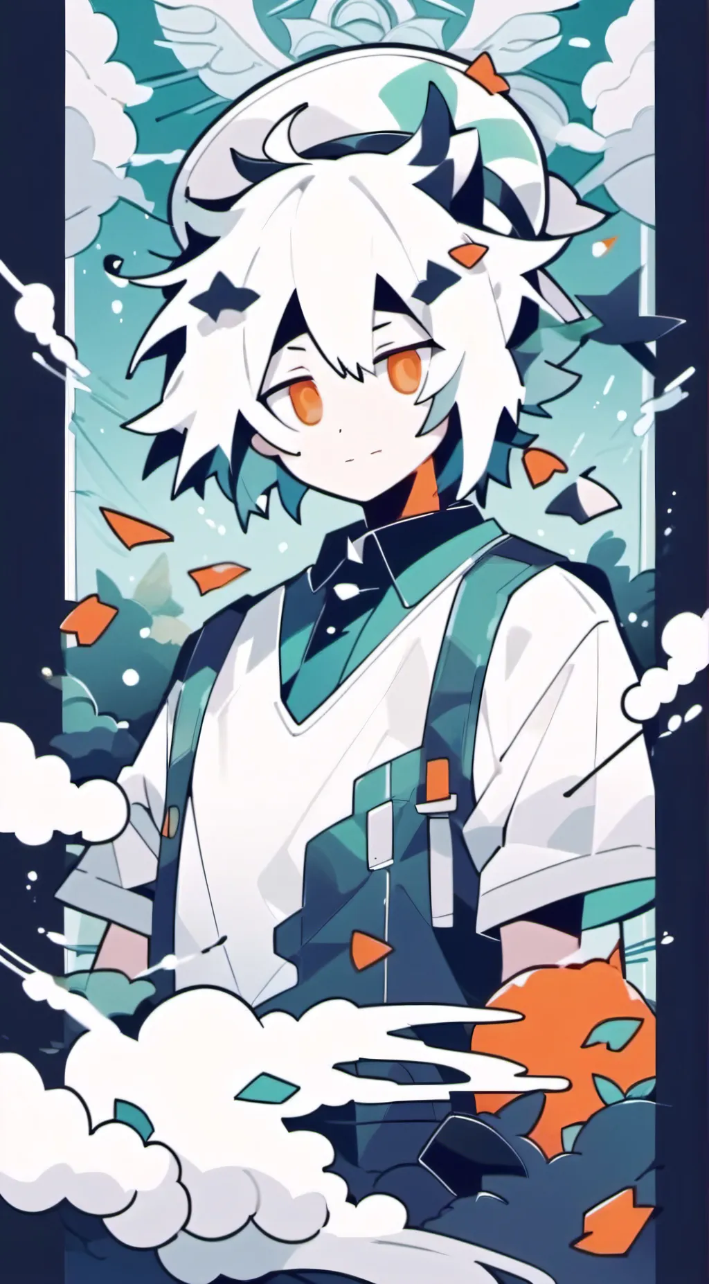 ai character: Oliver being cho  background
