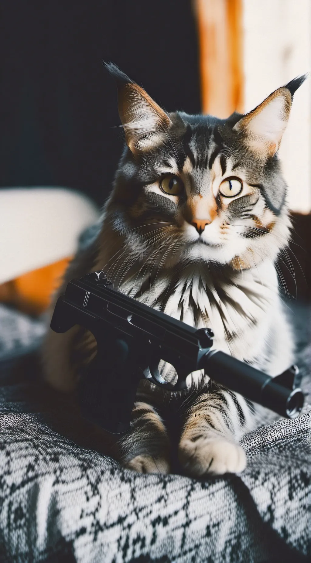ai character: fluffy background