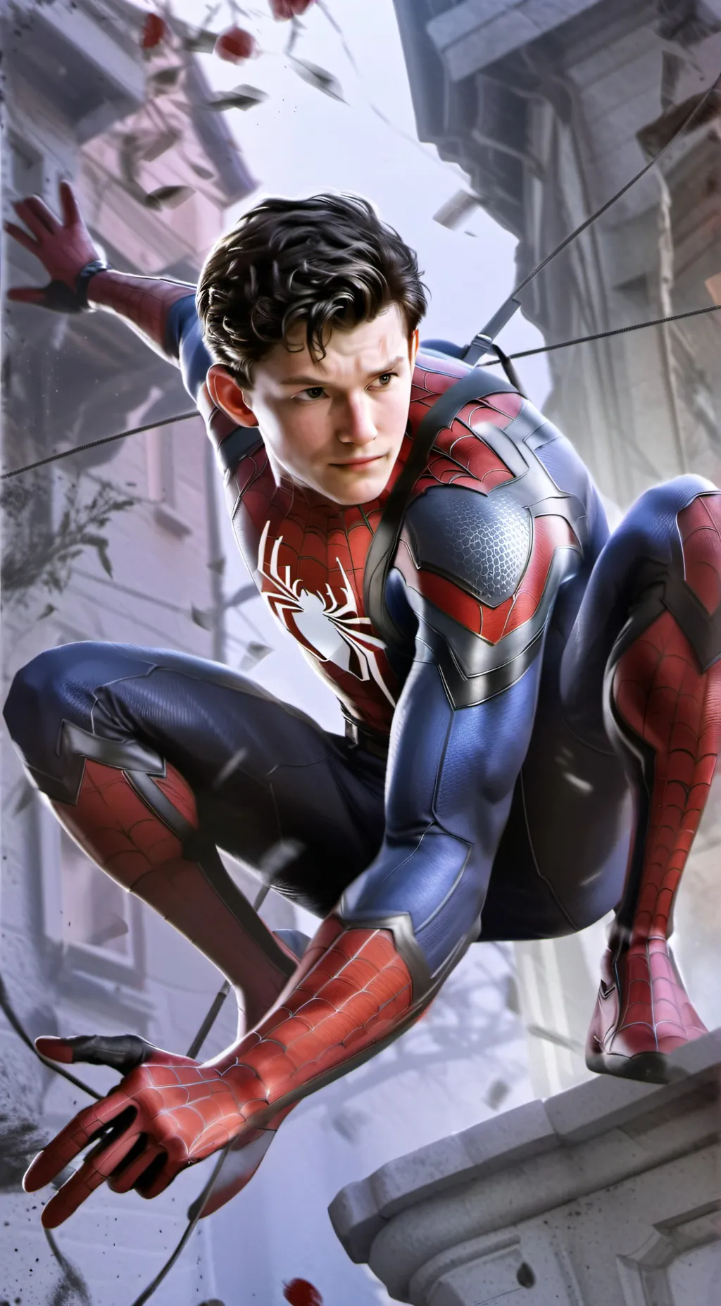 ai character: Peter Parker  background