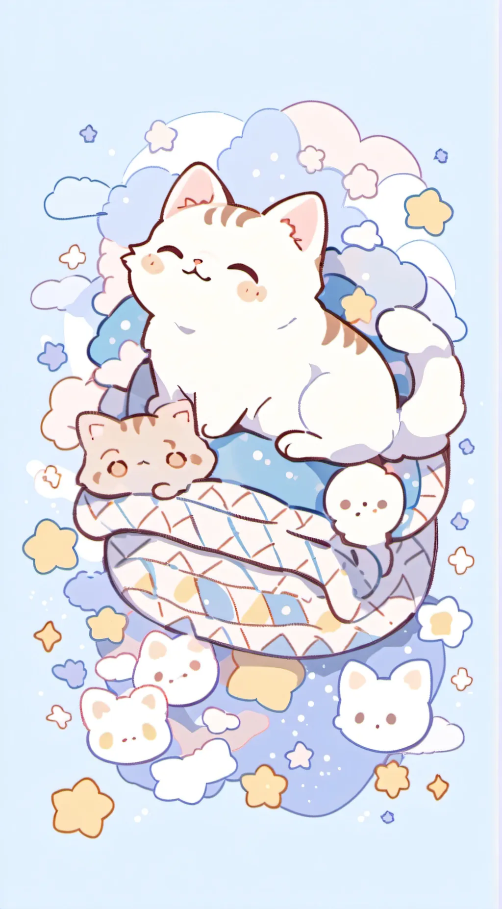 ai character: Catnap is ill background