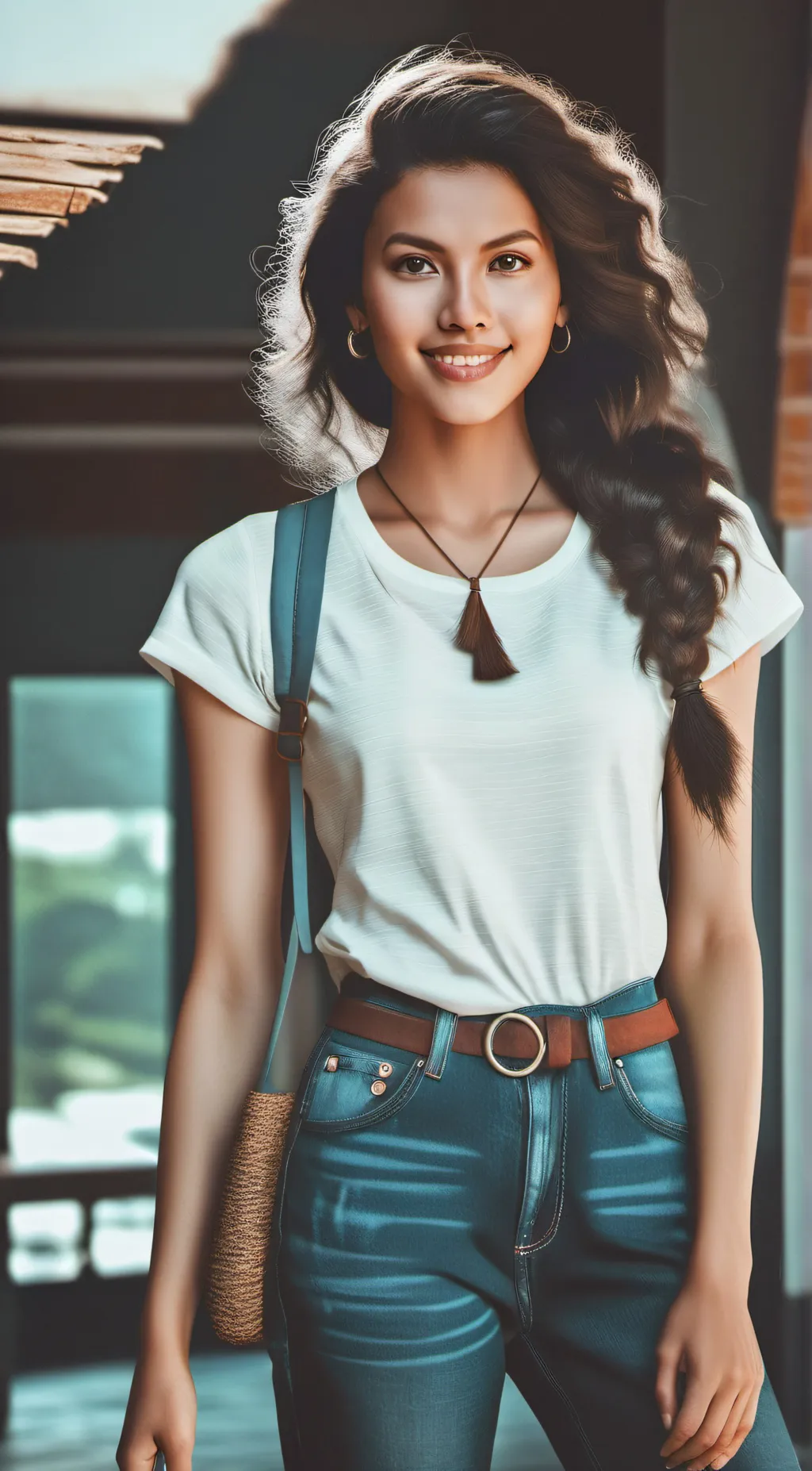 ai character: Jennifer  background
