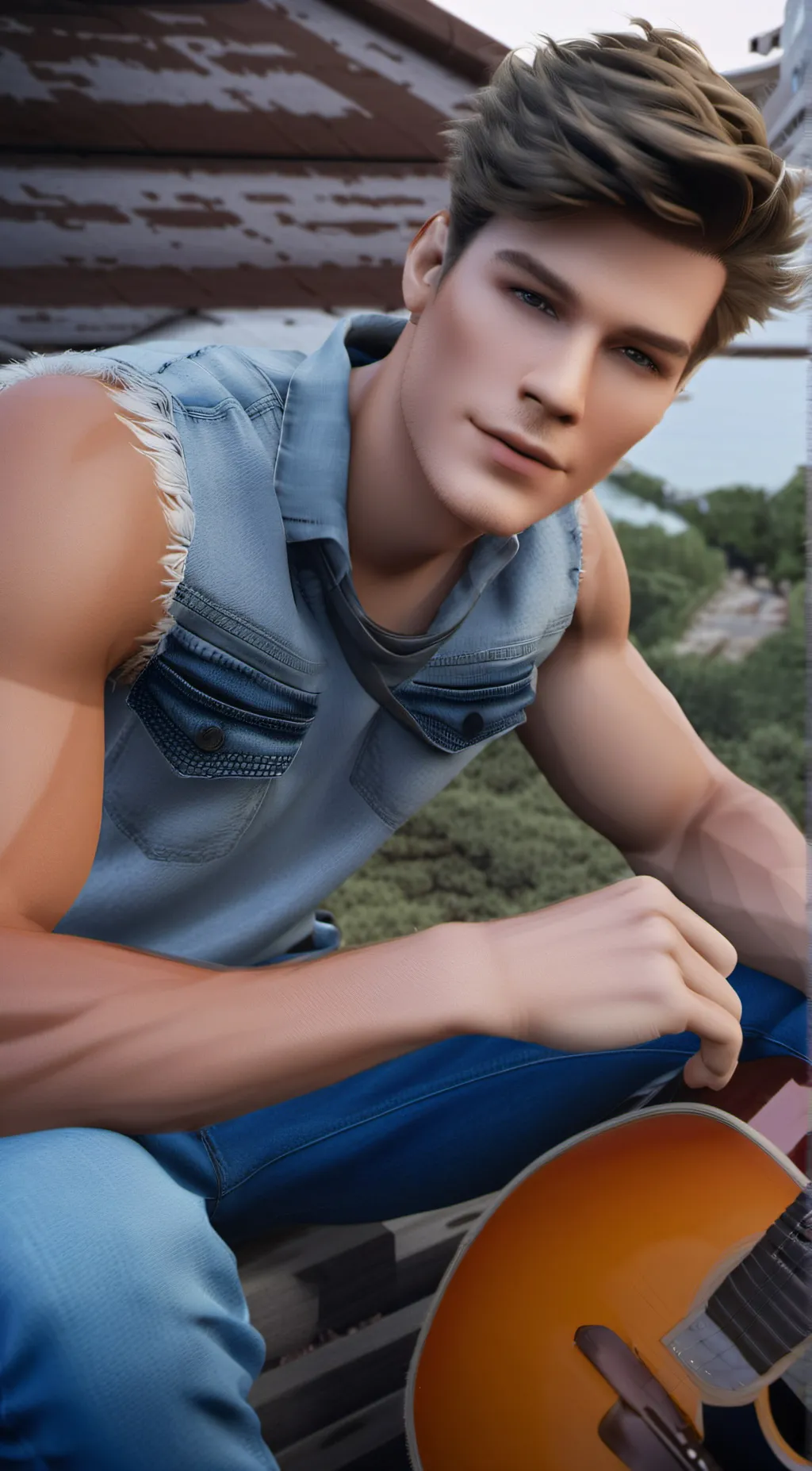 ai character: {+}Austin{+} background