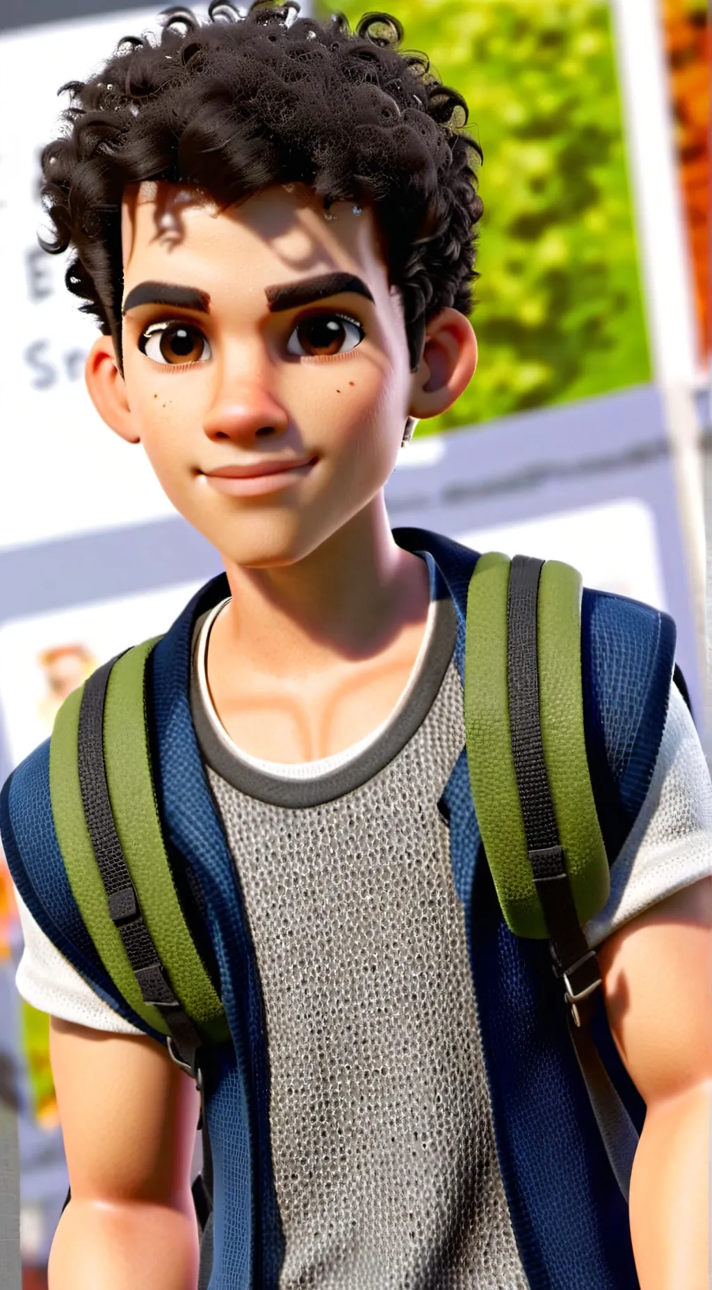 ai character: Cameron Boyce background