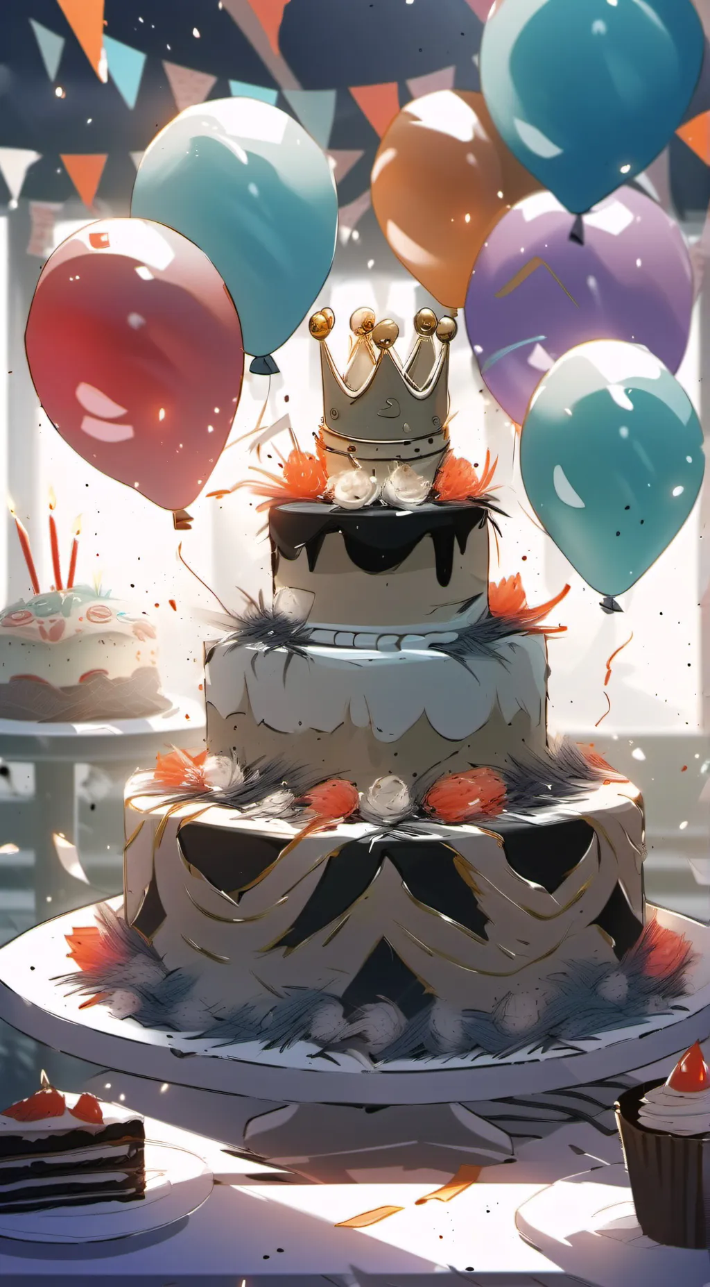 ai character: Happy birthday!! background