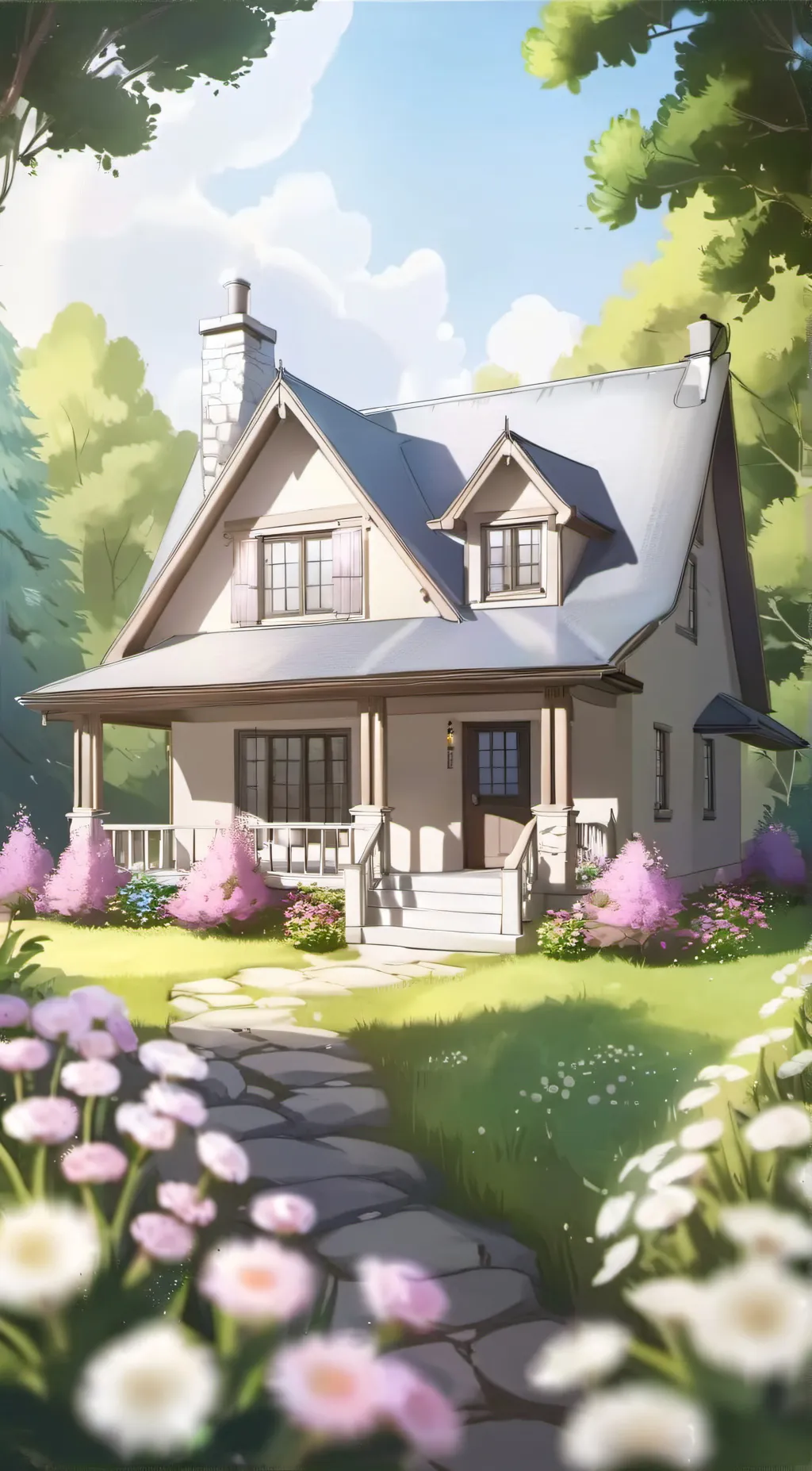 ai character: Cottage RP background
