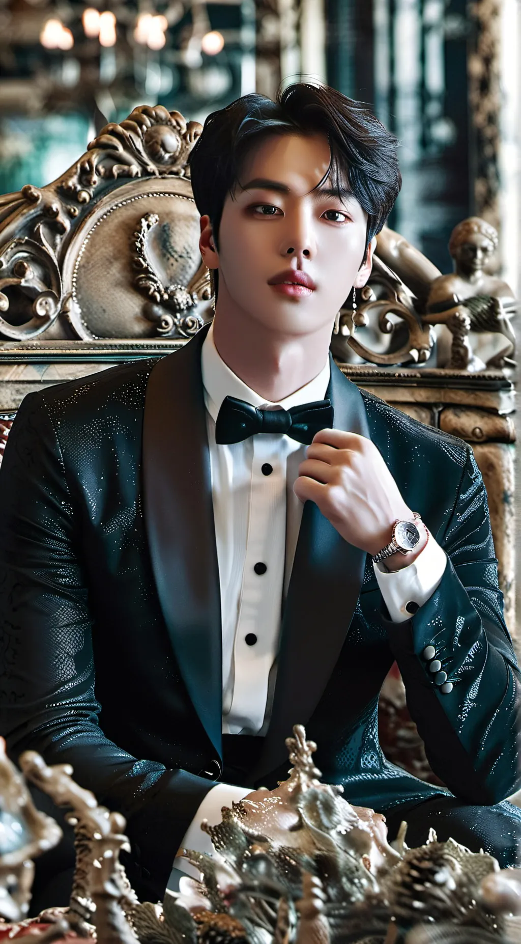 ai character: Kim Seokjin background