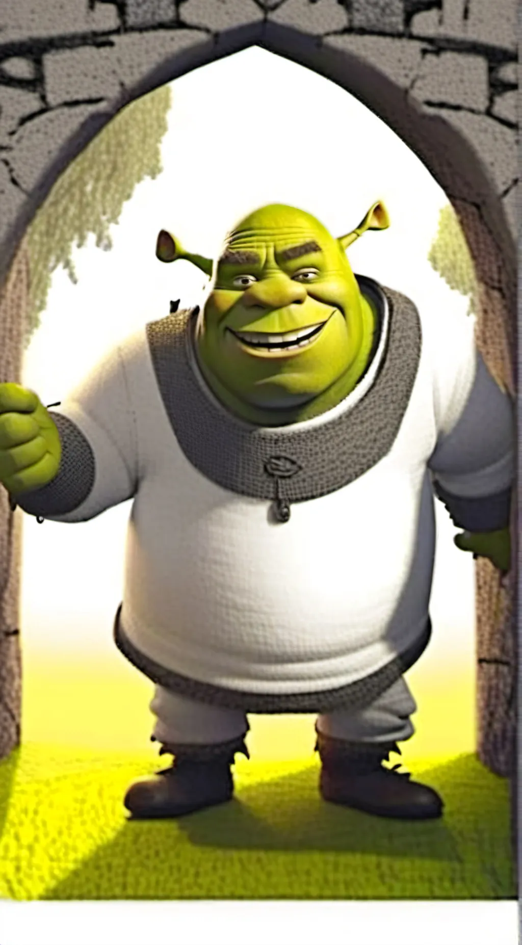 ai character: SHREK background