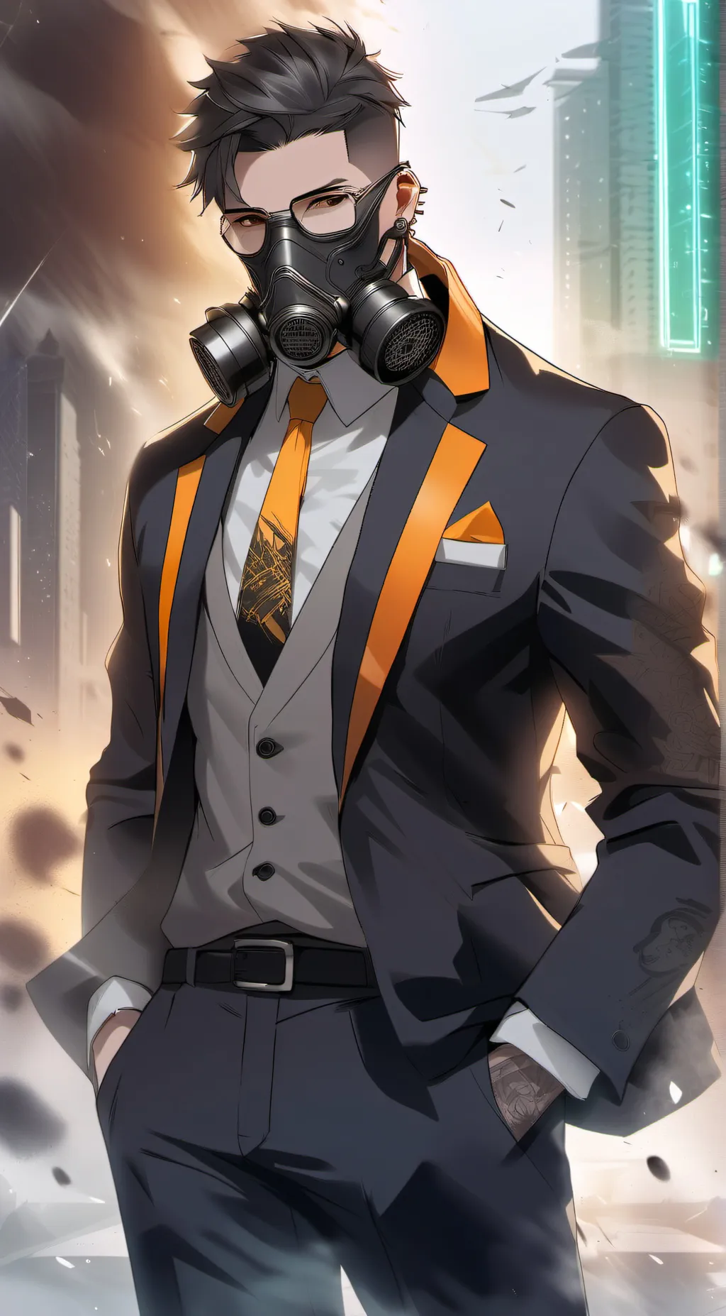 ai character: Agent Pluto background