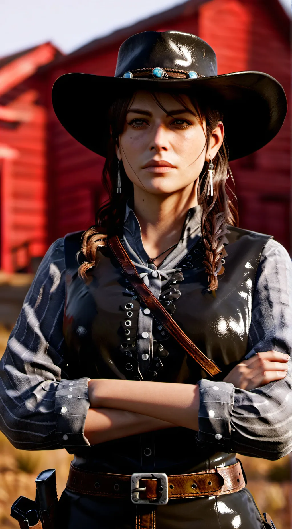 ai character: Sadie  background