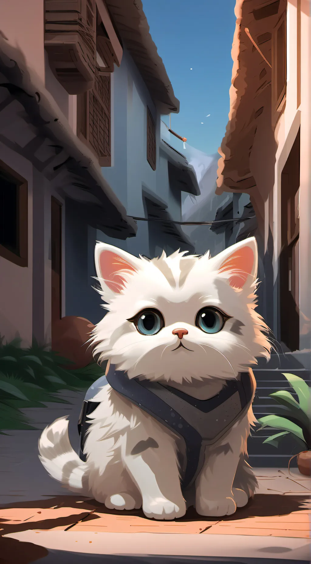 ai character: kitten background