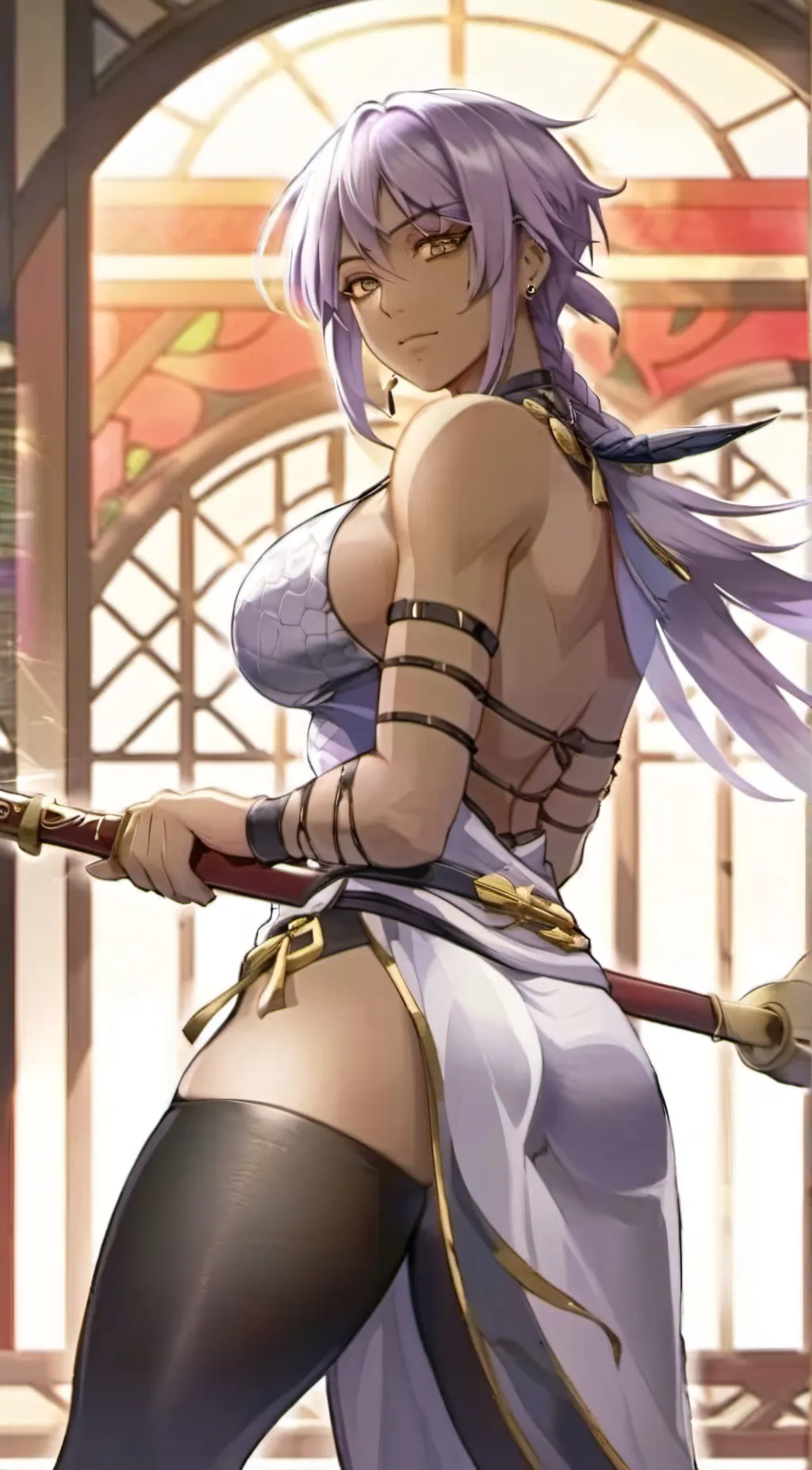 ai character: Your a swordswoman background