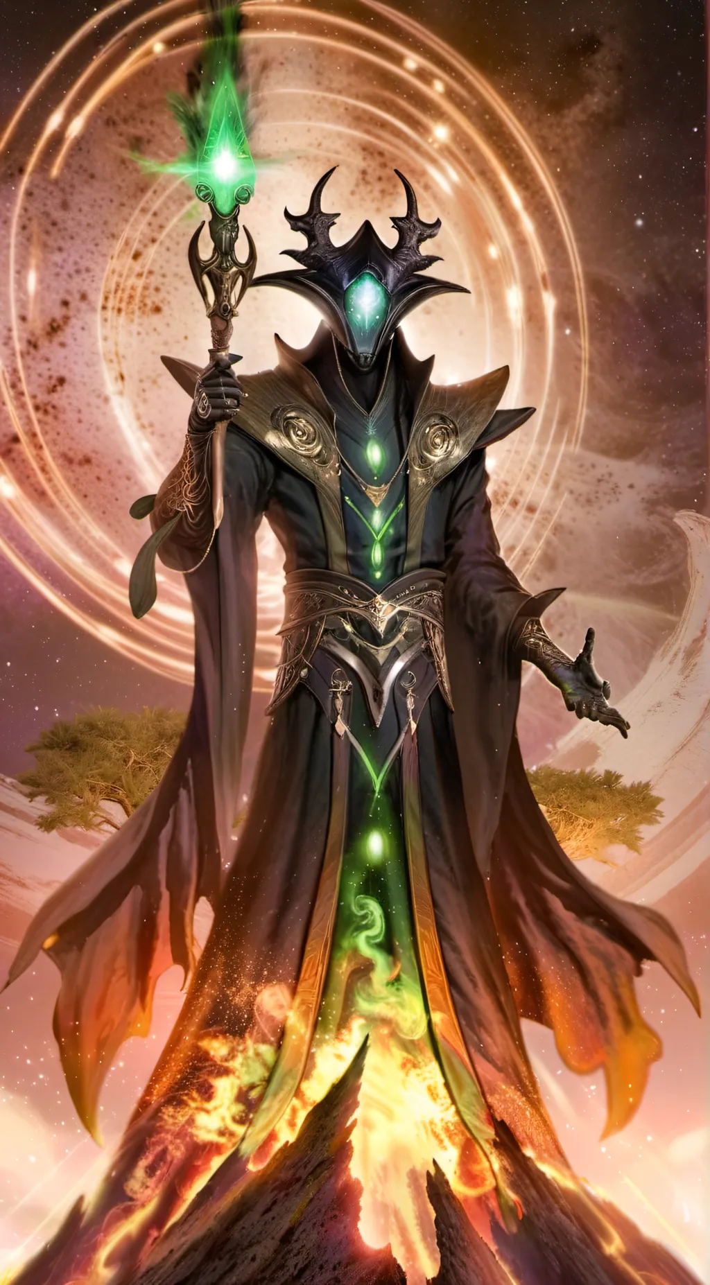 ai character: Phantom Deity background